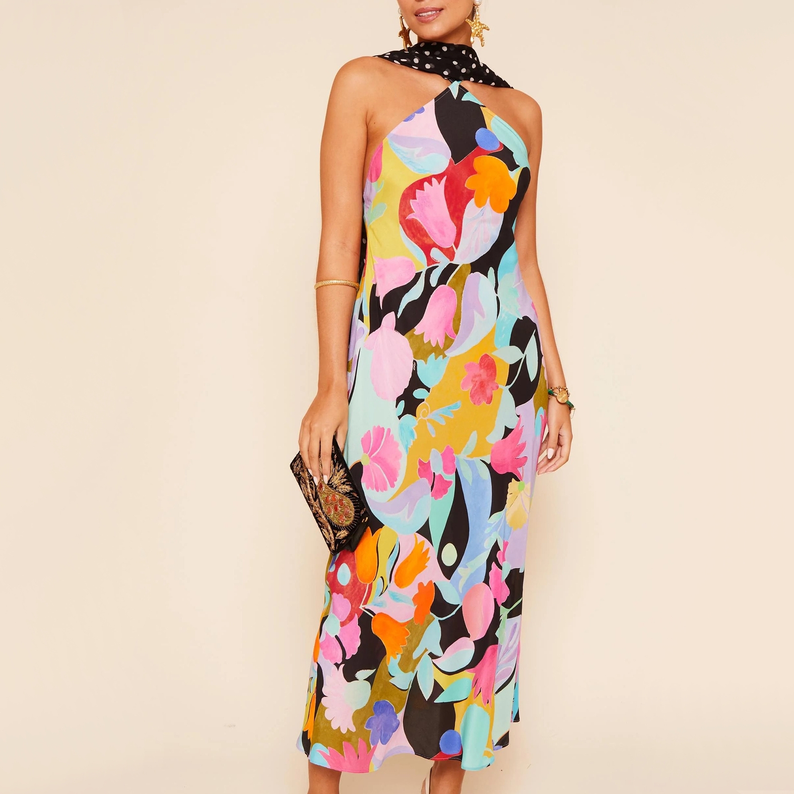 Rixo Hayley Floral-Print Crepe De Chine Dress - UK 8