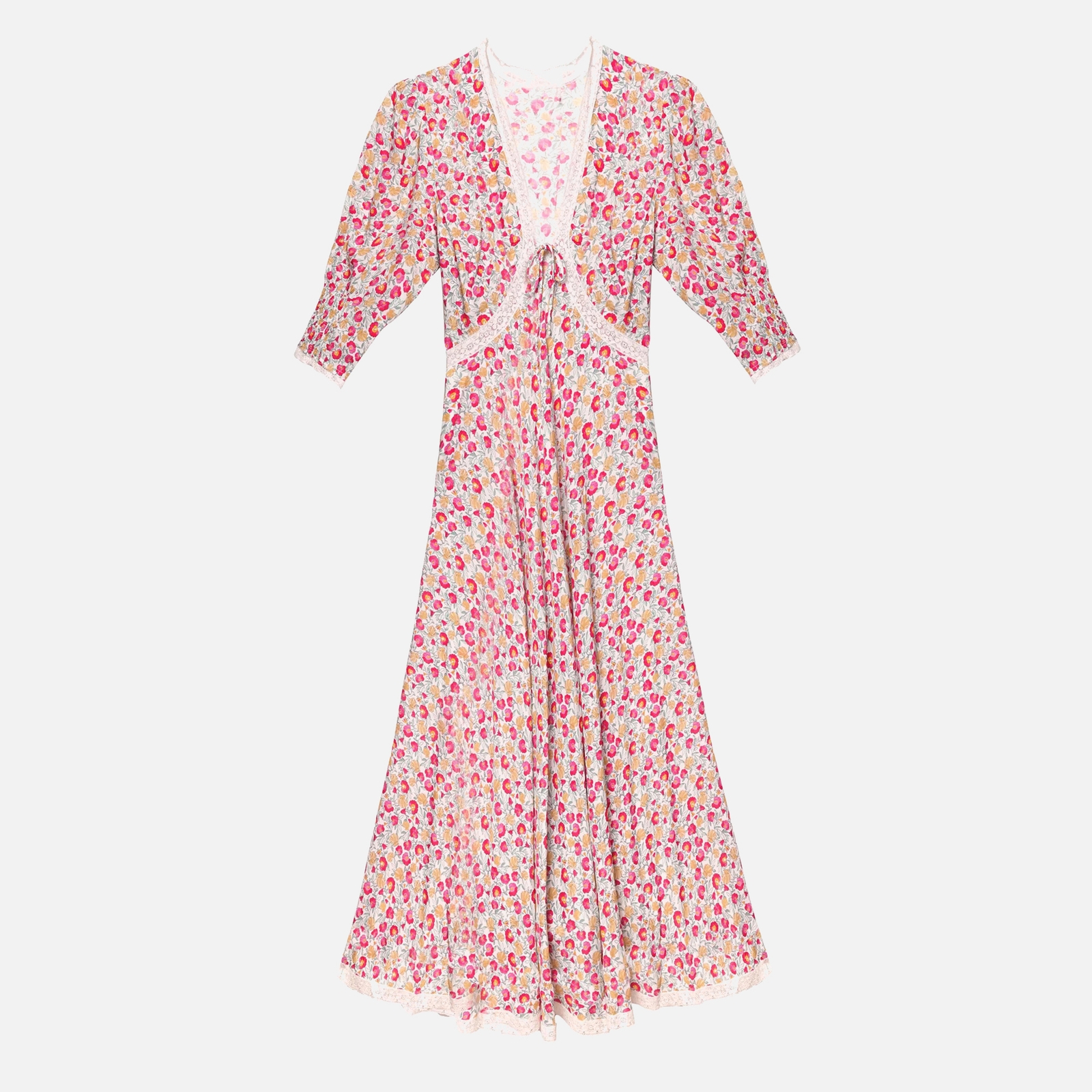 RIXO Amina Floral-Print Crepe Dress - UK 16