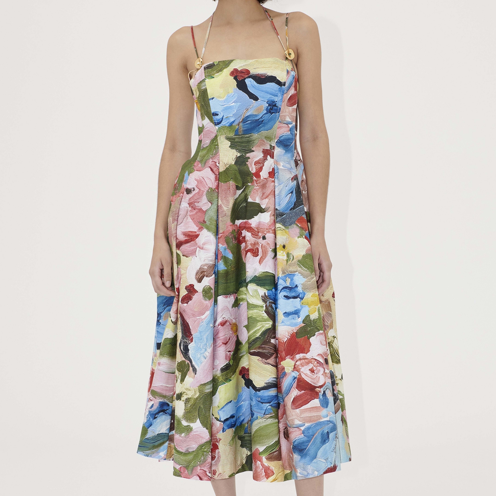 Stine Goya High-Volume Floral Cotton Dress - XL