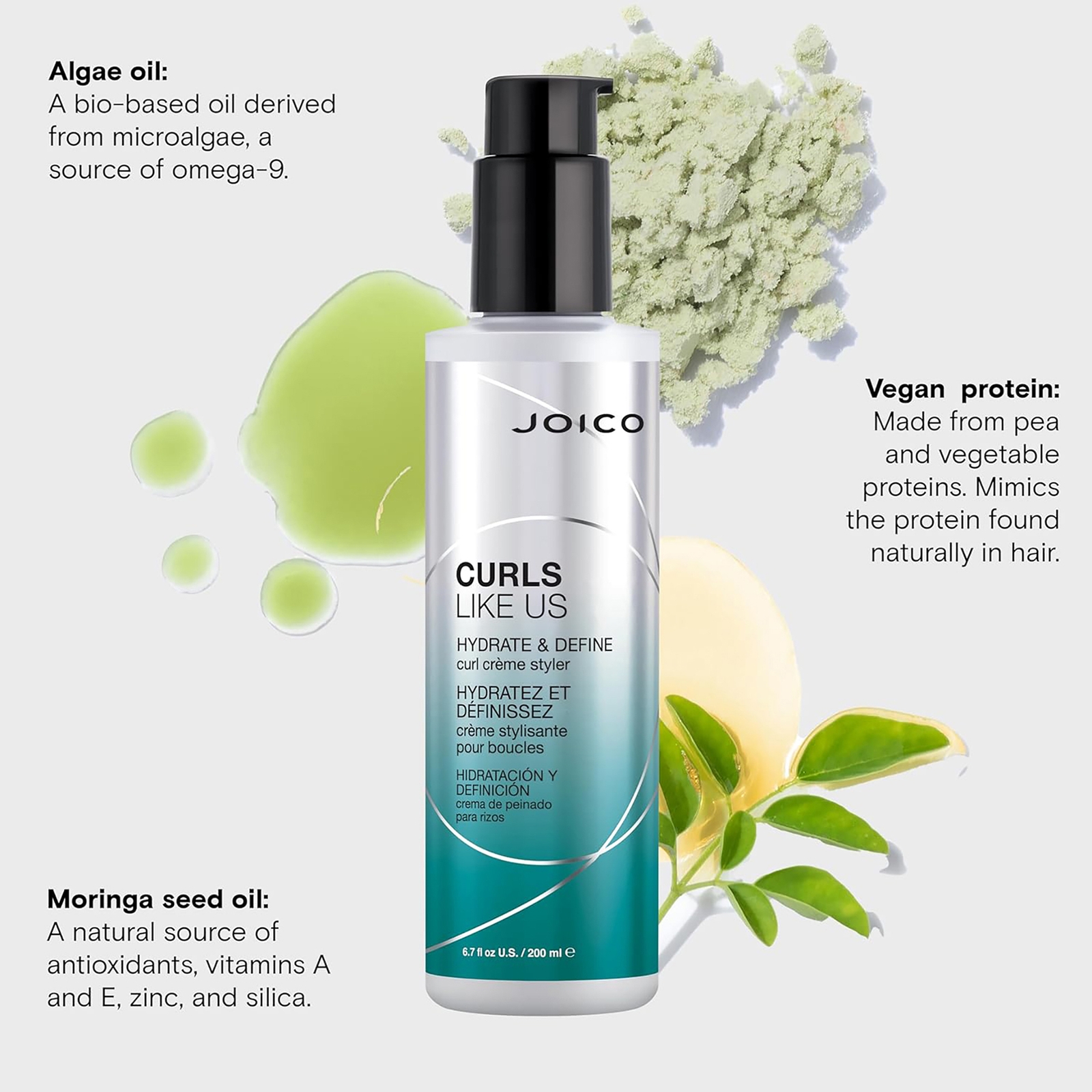 Thumbnail - JOICO CURLS LIKE US Hydrate and Define Curl Crème Styler 200ml