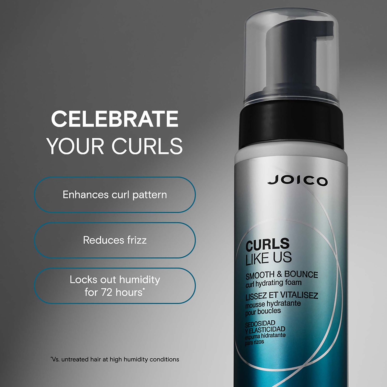Thumbnail - JOICO CURLS LIKE US Smooth and Bounce Curl Hydrating Foam 200ml