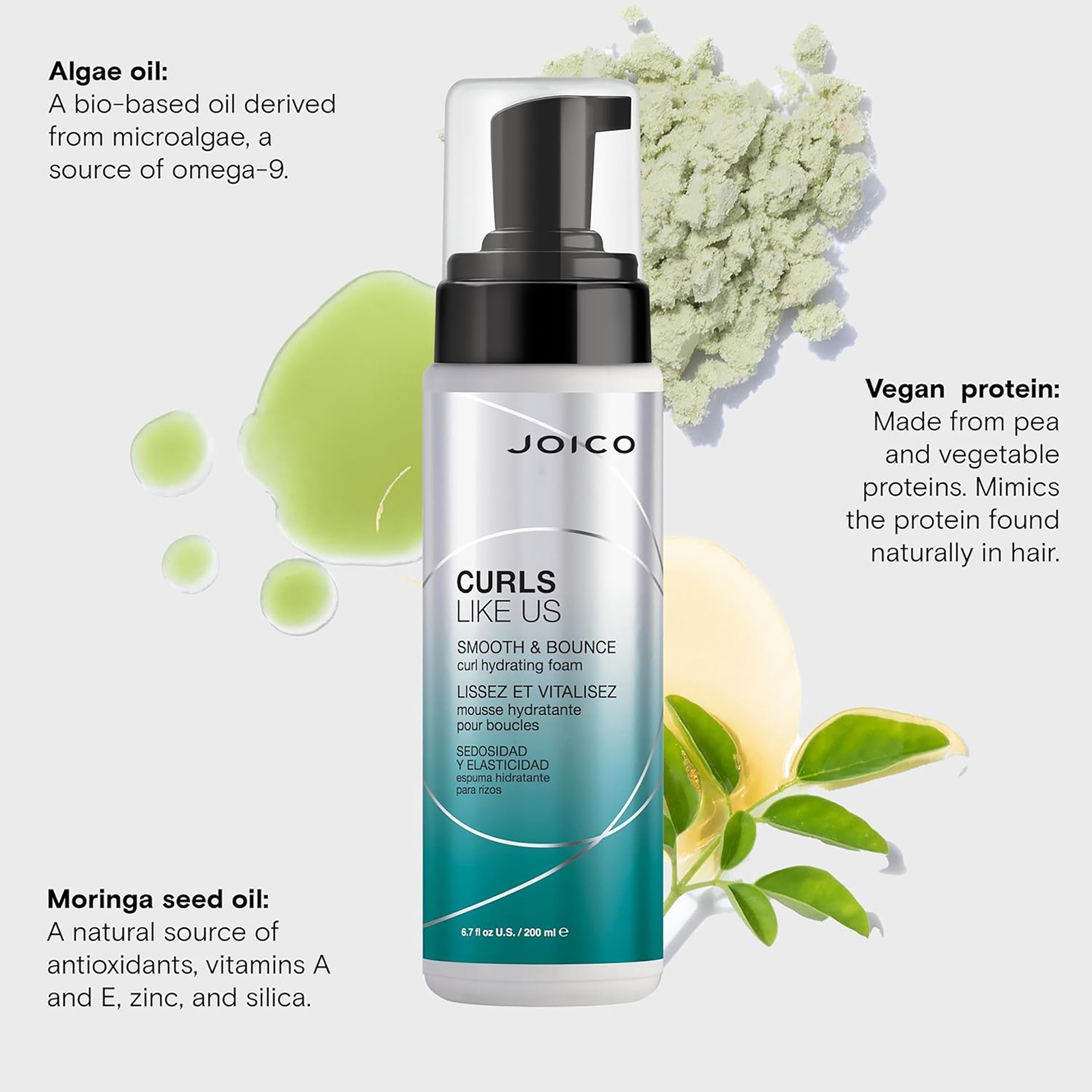 Thumbnail - JOICO CURLS LIKE US Smooth and Bounce Curl Hydrating Foam 200ml
