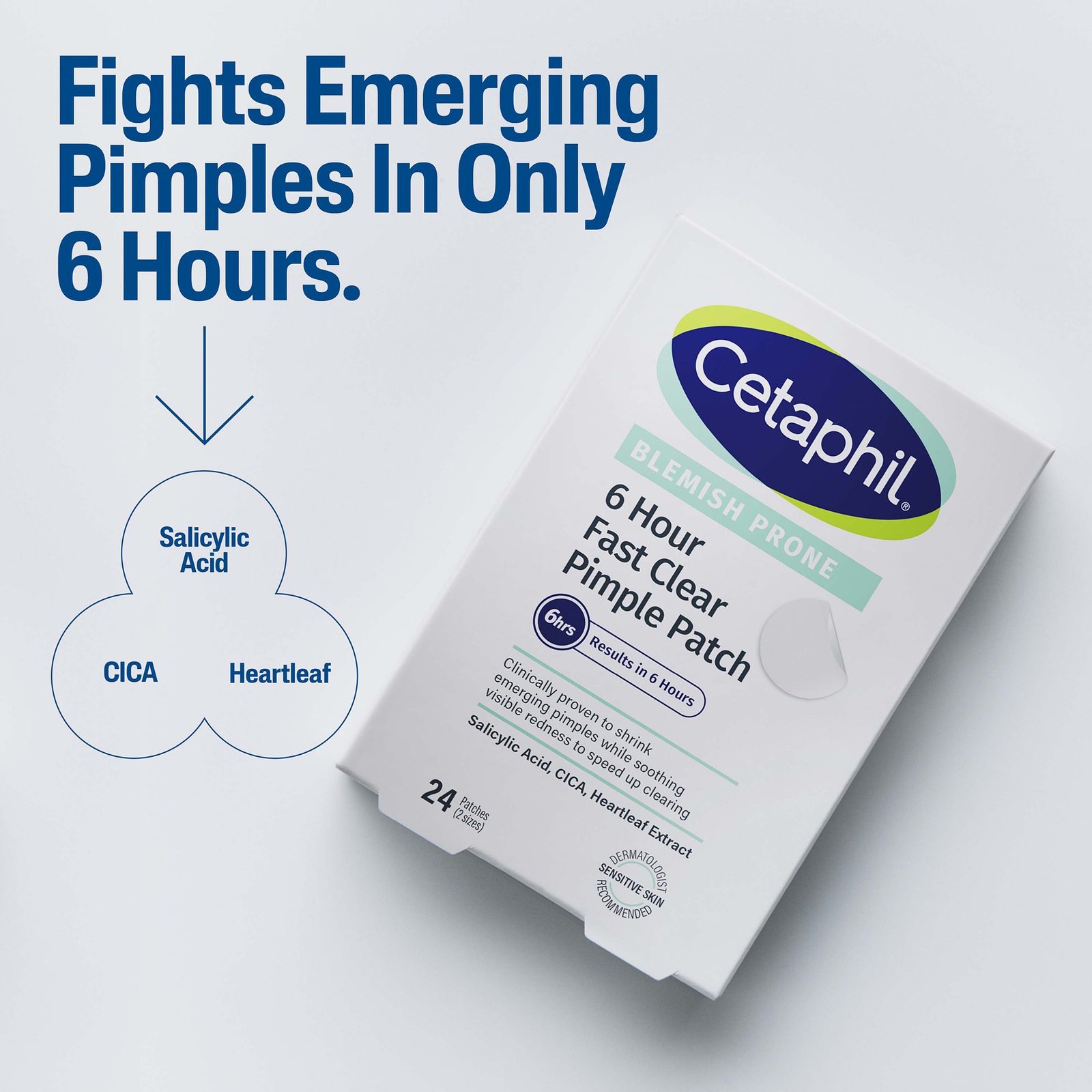 Thumbnail - Cetaphil Gentle Clear 6 Hour Fast Clear Pimple Patches (24 Patches)