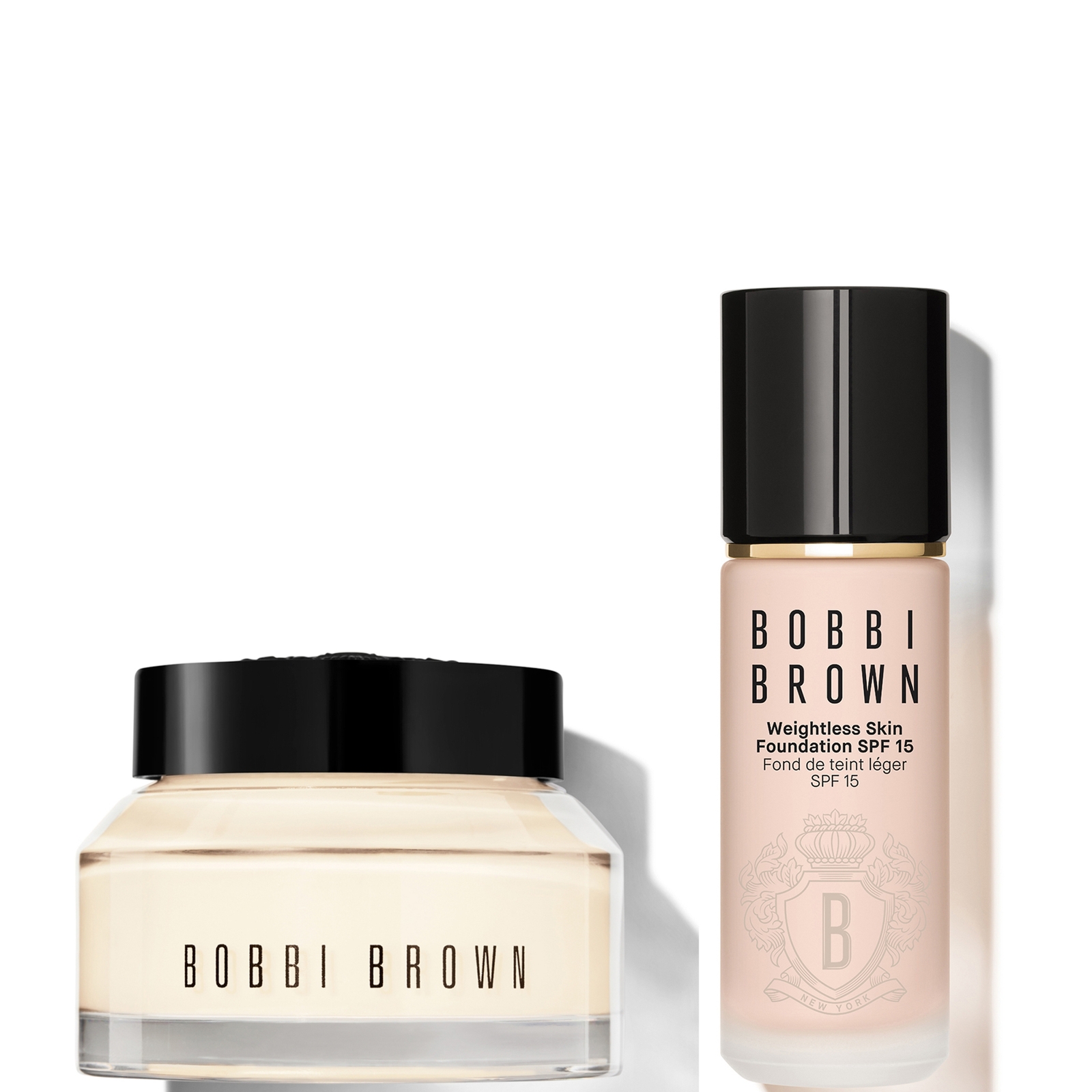 BOBBI BROWN 24-HOUR HYDRATION DUO - VITAMIN ENRICHED FACE BASE & FOUNDATION BUNDLE (VARIOUS SHADES) - ALABASTER