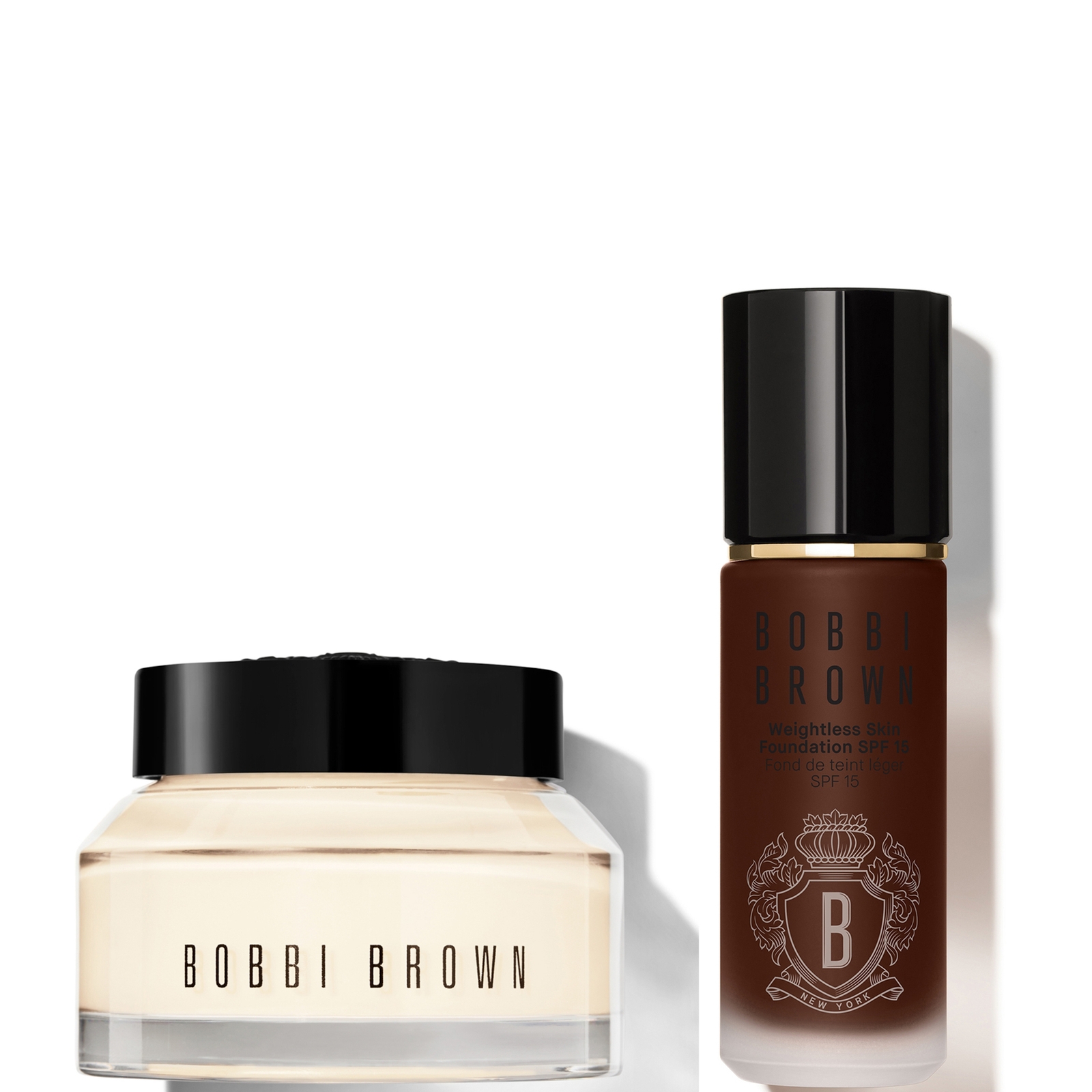 BOBBI BROWN 24-HOUR HYDRATION DUO - VITAMIN ENRICHED FACE BASE & FOUNDATION BUNDLE (VARIOUS SHADES) - WARM ESPRE