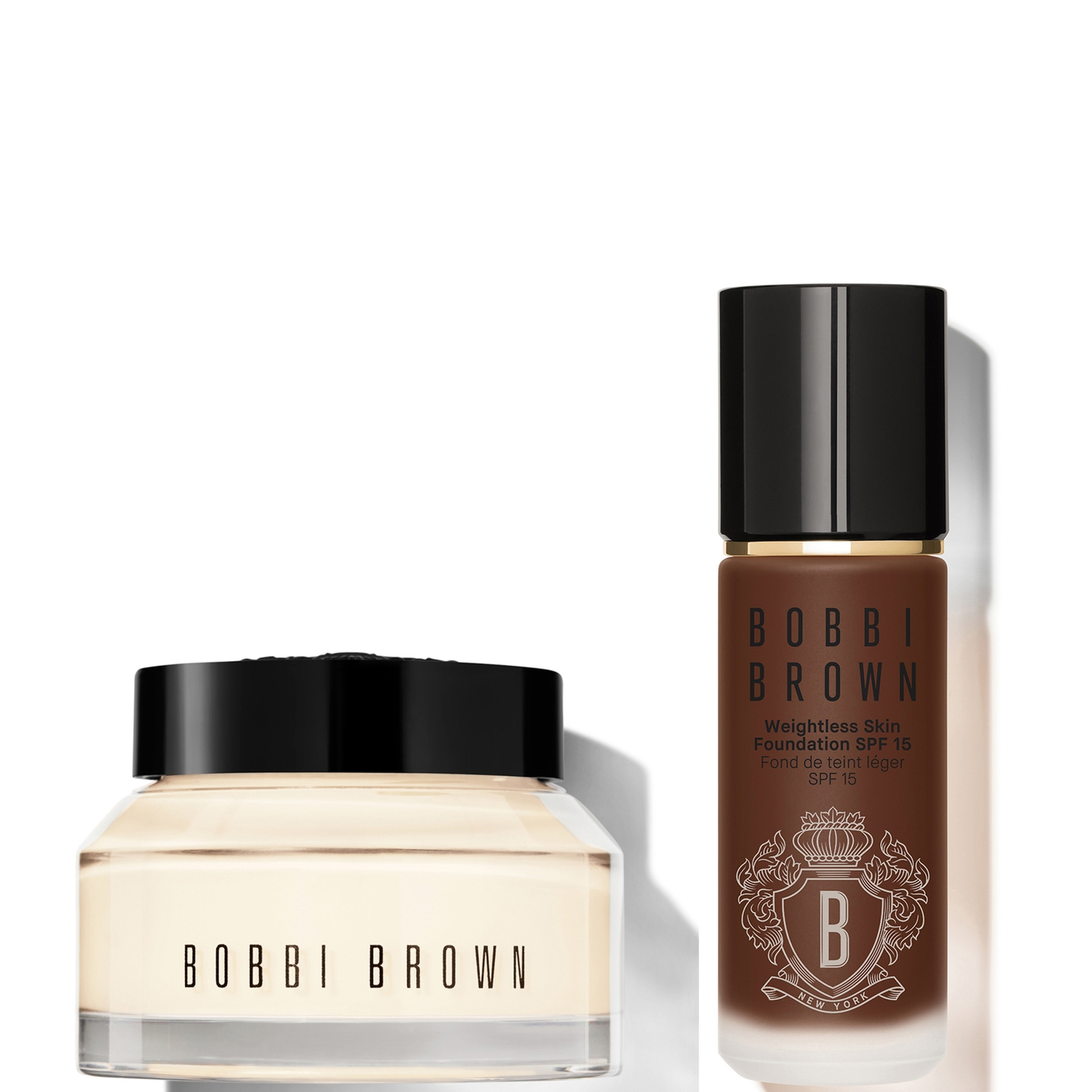 Bobbi Brown 24-hour Hydration Duo - Vitamin Enriched Face Base & Foundation Bundle (various Shades) - Cool Espre In Cool Espresso