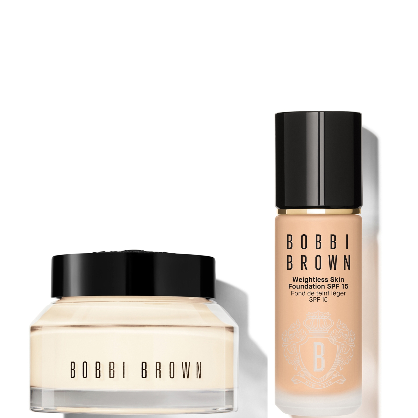BOBBI BROWN 24-HOUR HYDRATION DUO - VITAMIN ENRICHED FACE BASE & FOUNDATION BUNDLE (VARIOUS SHADES) - COOL SAND 