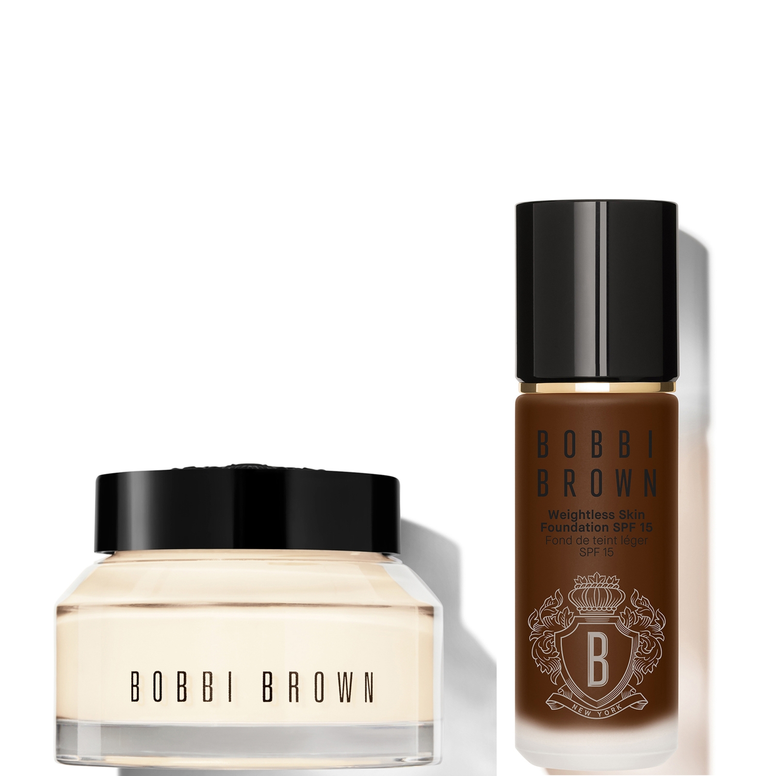 BOBBI BROWN 24-HOUR HYDRATION DUO - VITAMIN ENRICHED FACE BASE & FOUNDATION BUNDLE (VARIOUS SHADES) - COOL CHEST