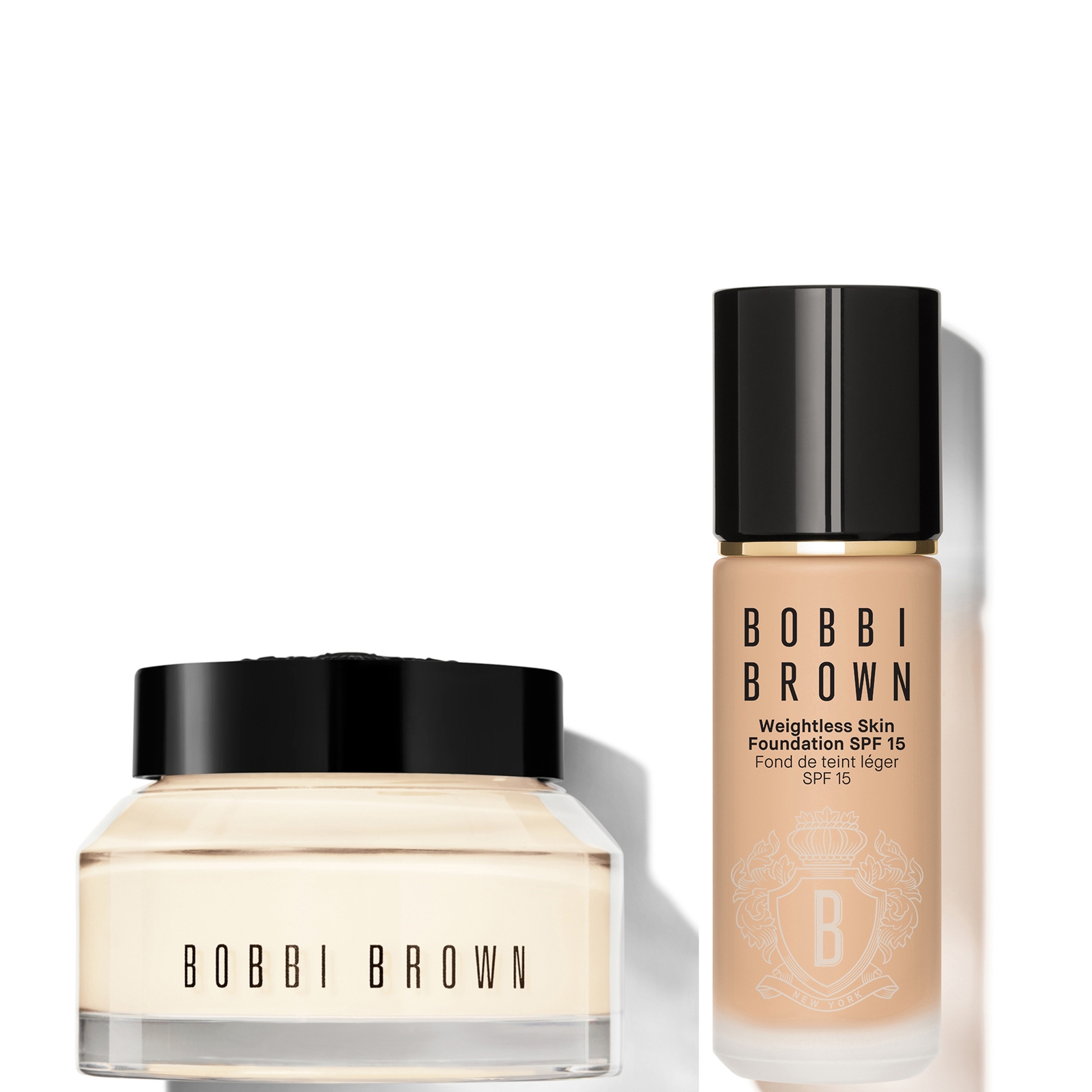BOBBI BROWN 24-HOUR HYDRATION DUO - VITAMIN ENRICHED FACE BASE & FOUNDATION BUNDLE (VARIOUS SHADES) - BEIGE