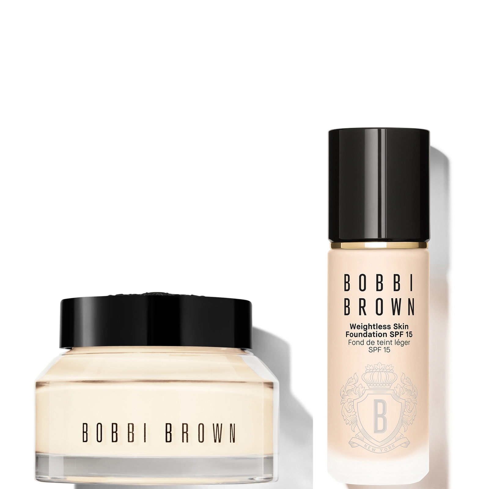 BOBBI BROWN 24-HOUR HYDRATION DUO - VITAMIN ENRICHED FACE BASE & FOUNDATION BUNDLE (VARIOUS SHADES) - NEUTRAL AL