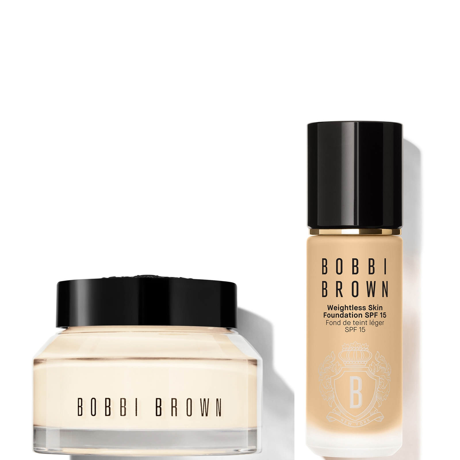 BOBBI BROWN 24-HOUR HYDRATION DUO - VITAMIN ENRICHED FACE BASE & FOUNDATION BUNDLE (VARIOUS SHADES) - NEUTRAL WA