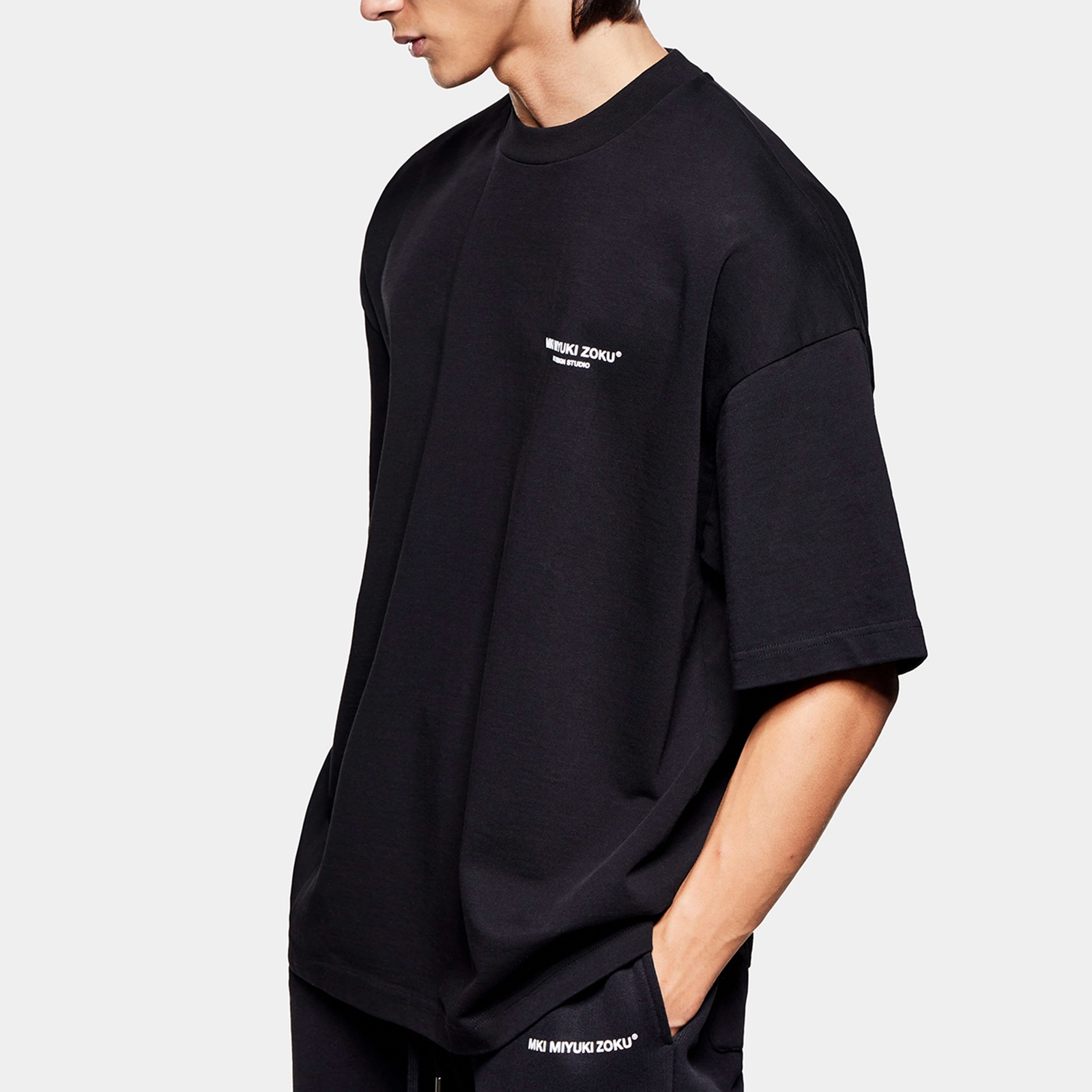 MKI MIYUKI ZOKU Design Studio Cotton-Jersey T-Shirt - S