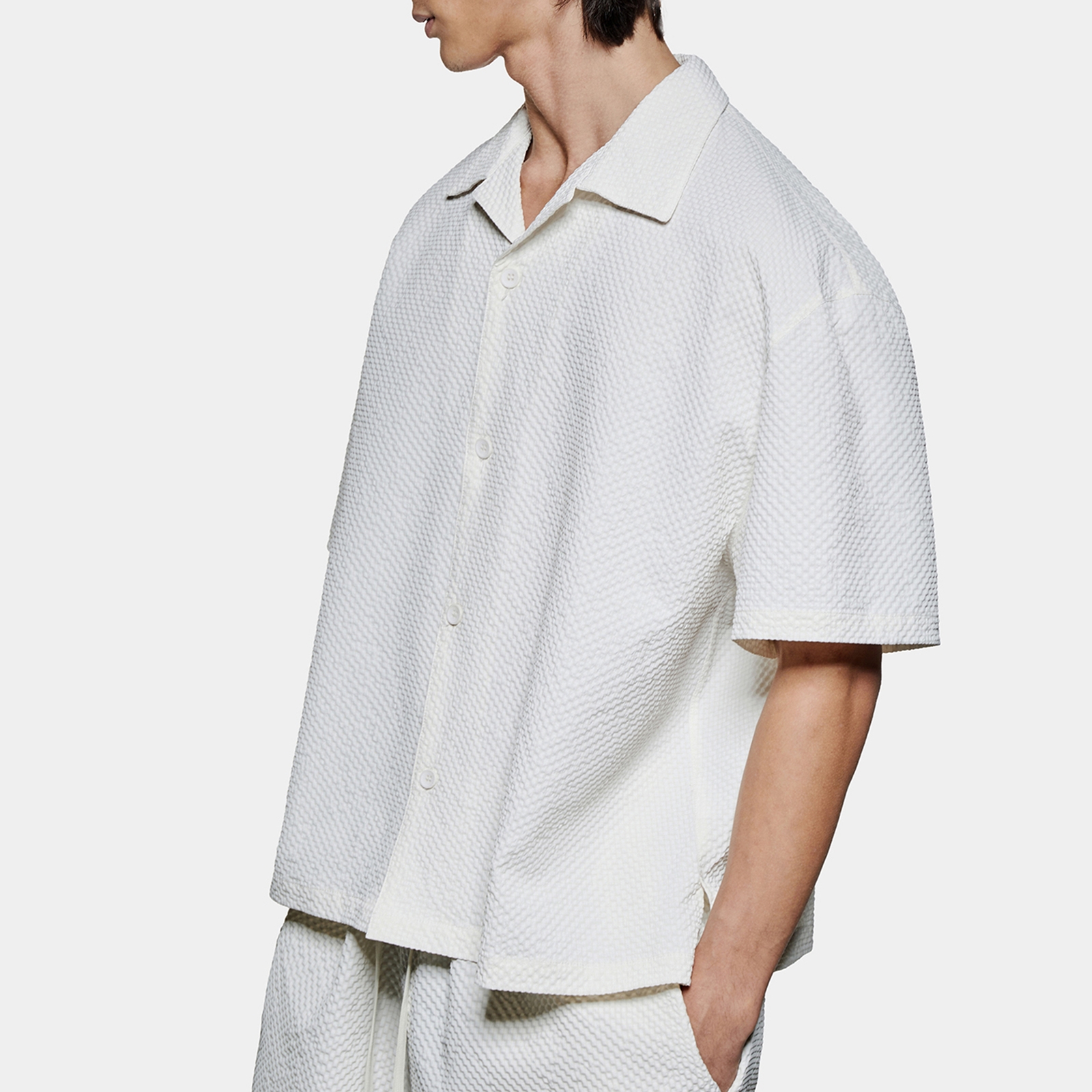 MKI MIYUKI ZOKU Seersucker Vacation Shirt - M
