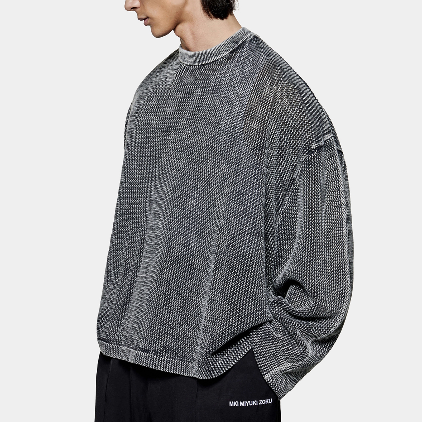 MKI MIYUKI ZOKU Woven Cotton Long-Sleeve Top - XL