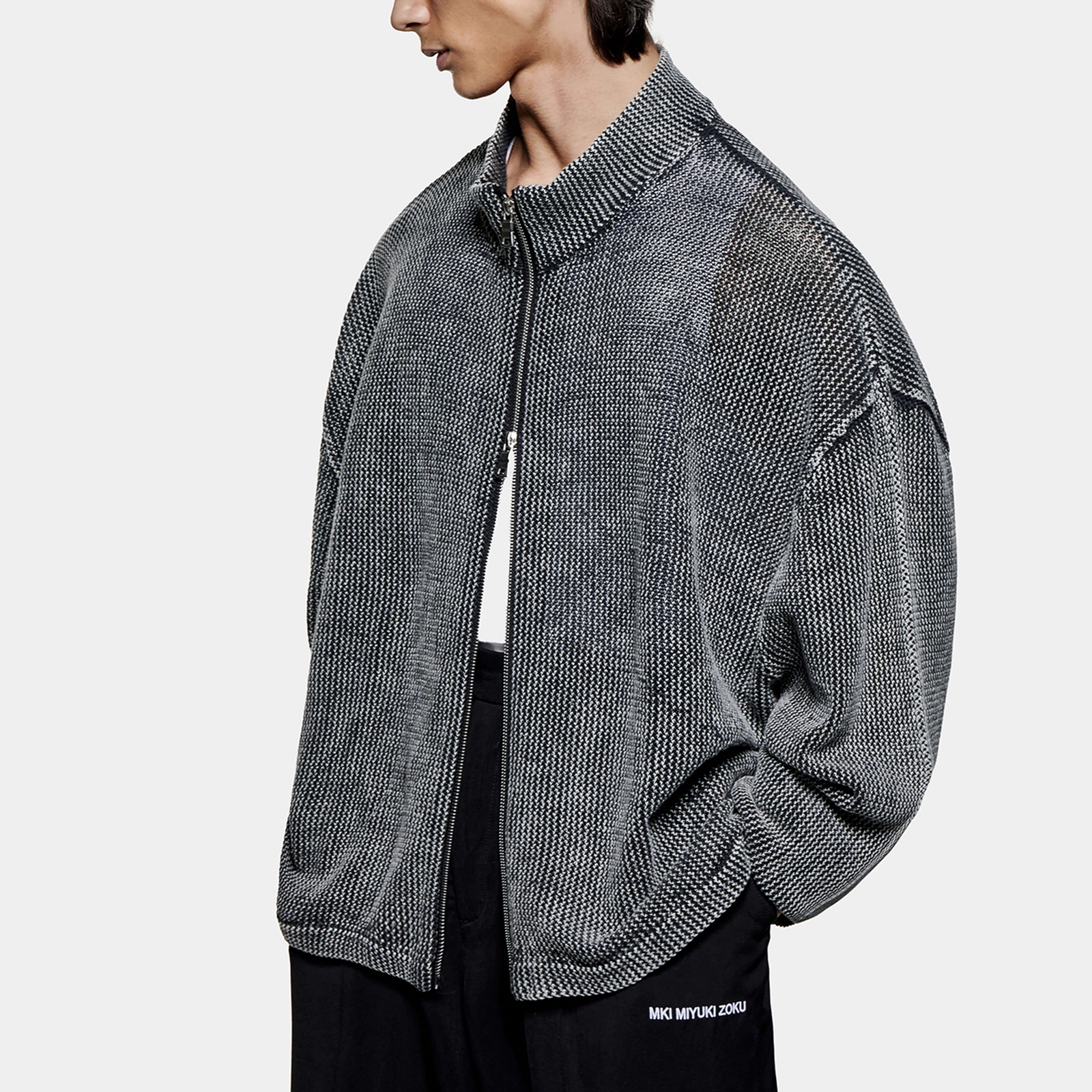 MKI MIYUKI ZOKU Woven Cotton Track Jacket - S