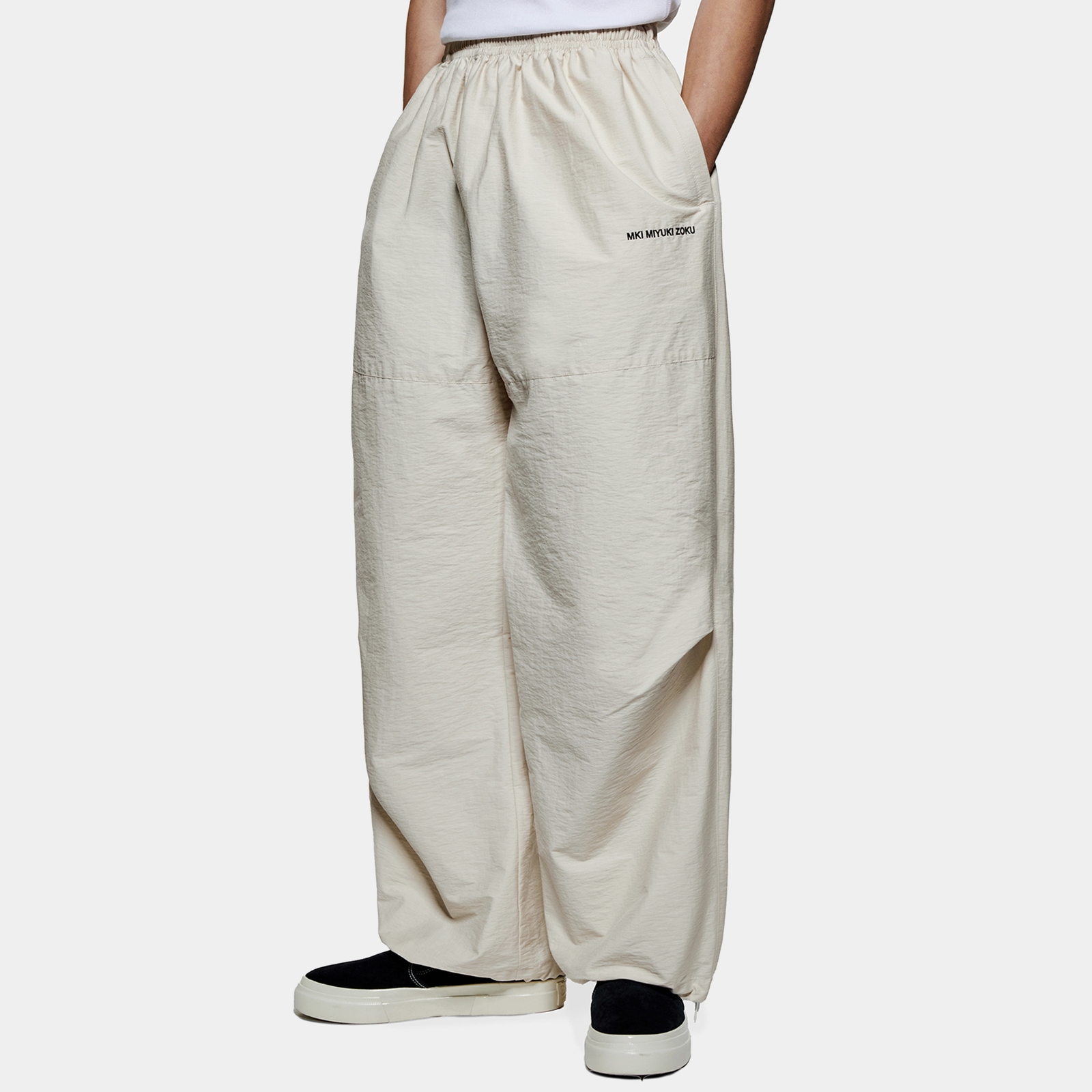 MKI MIYUKI ZOKU Washed Cotton-Blend Parachute Pants - S