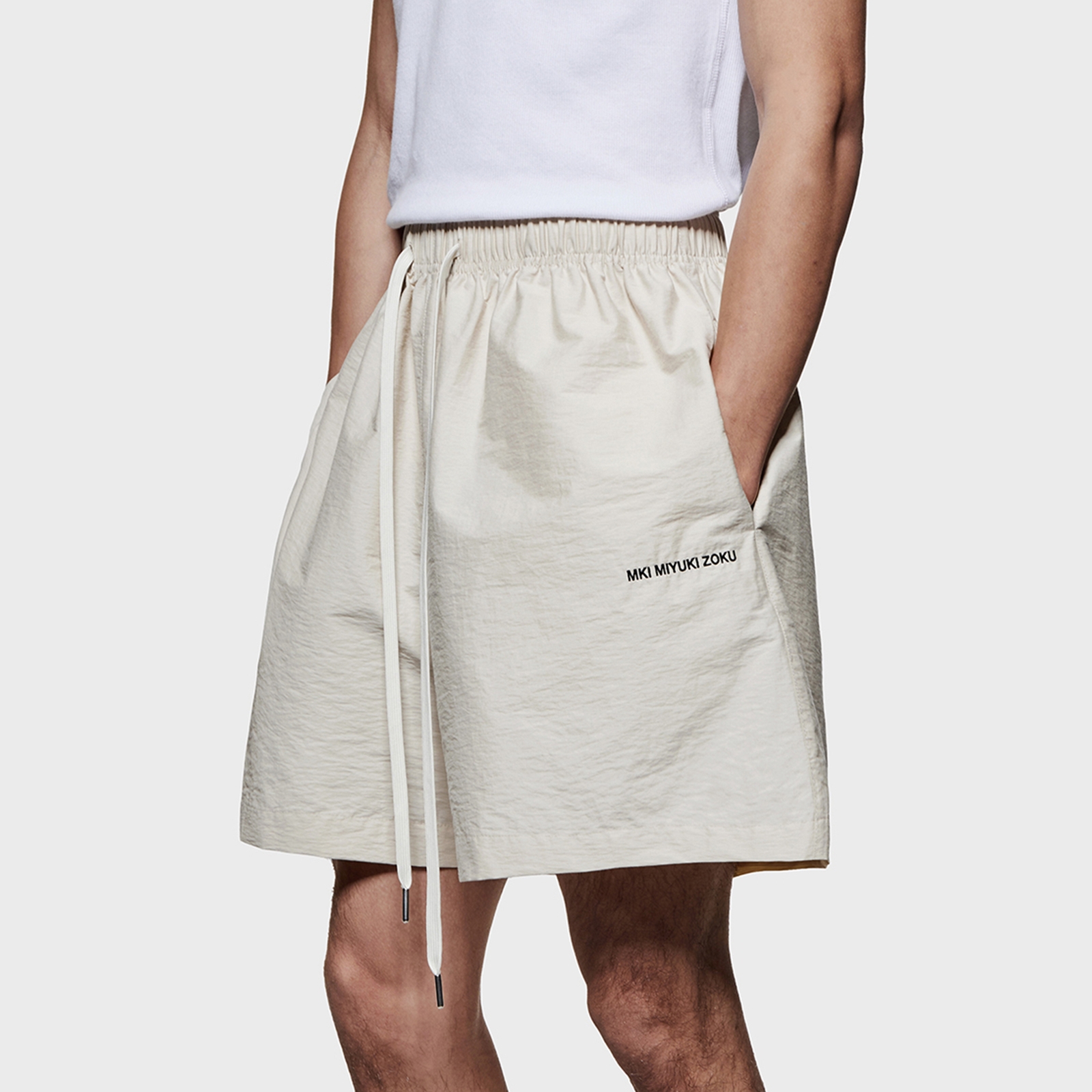 MKI MIYUKI ZOKU Washed Cotton-Blend Shorts - M