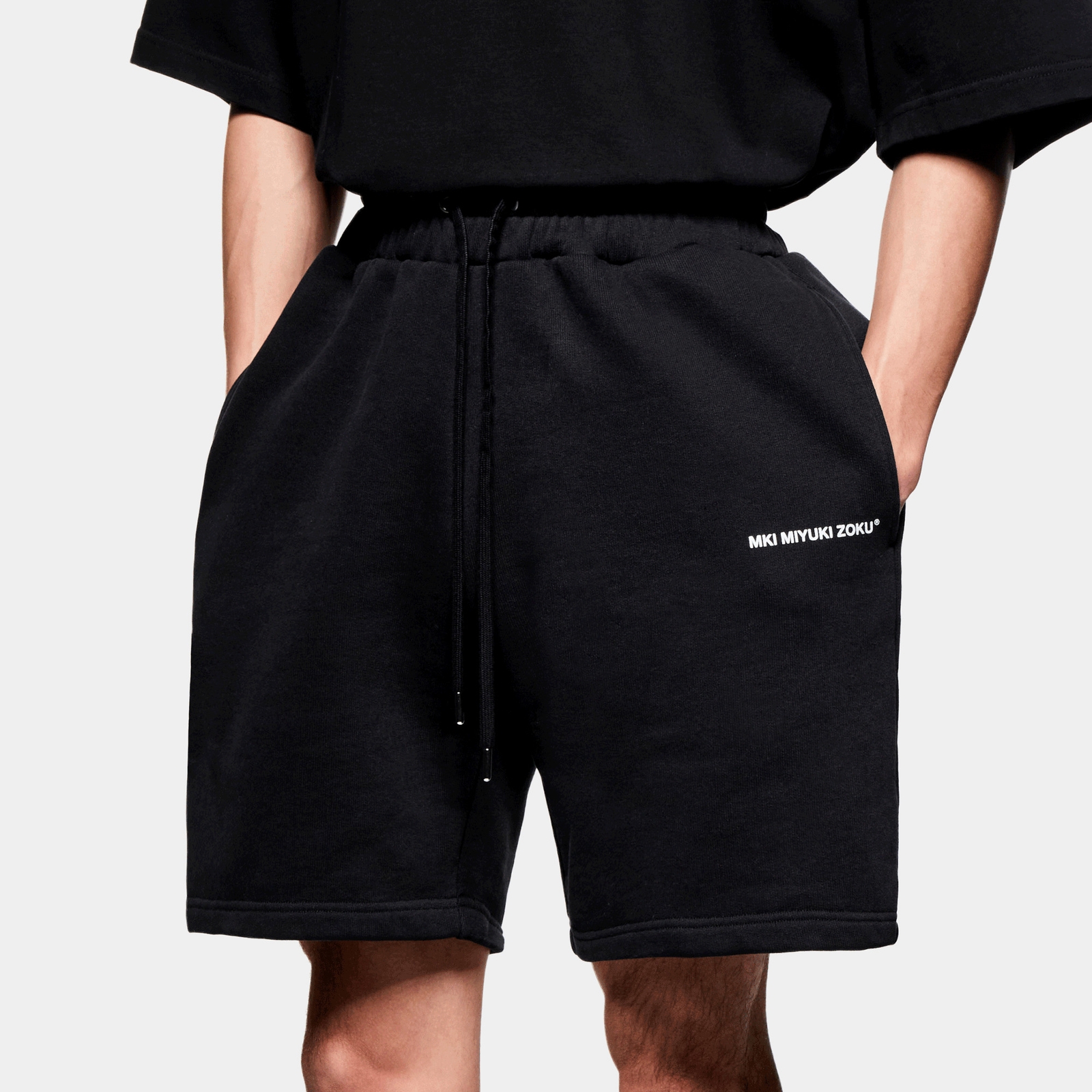 MKI MIYUKI ZOKU Uniform Cotton-Blend Loopback Jersey Shorts - L