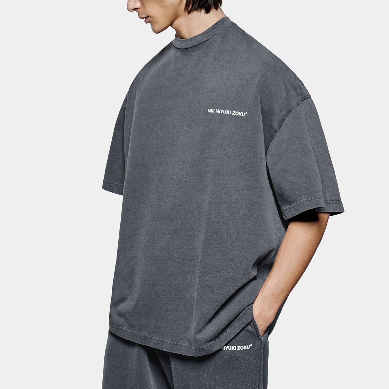MKI MIYUKI ZOKU Uniform Cotton-Jersey T-Shirt - S