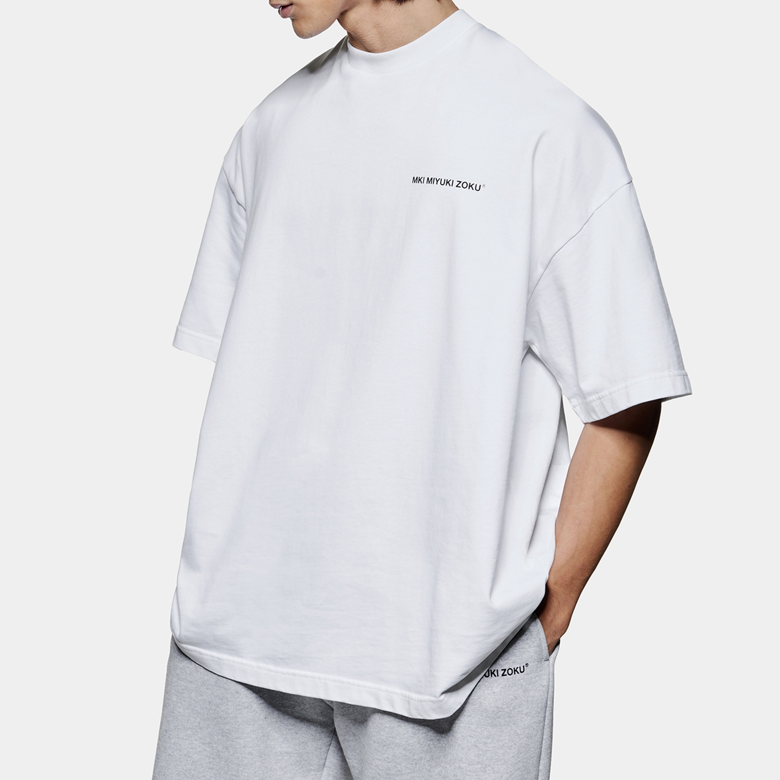 MKI MIYUKI ZOKU Uniform Cotton-Jersey T-Shirt - L