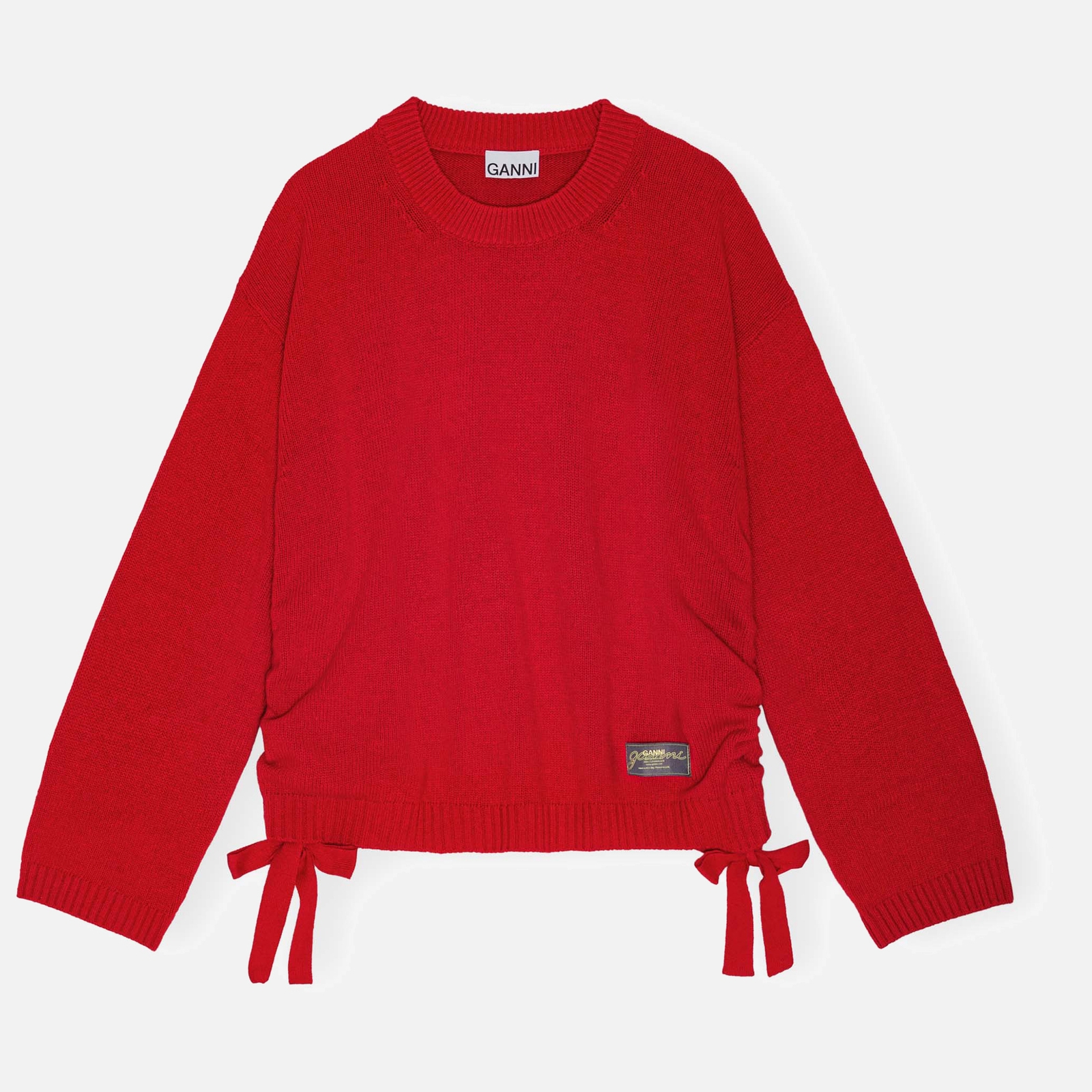 Ganni Future Wool-Blend Oversized O-Neck Jumper - L/XL