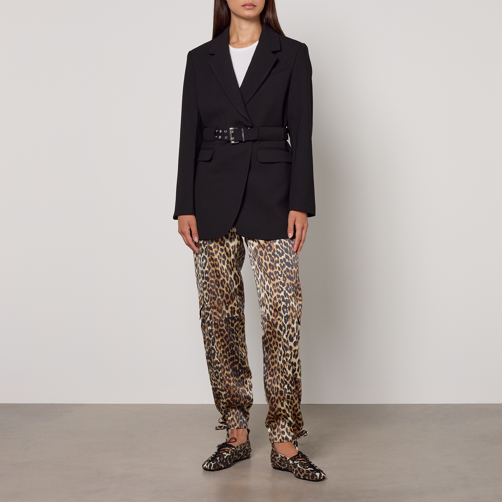 Ganni Bonded Crepe Blazer - EU 42/UK 14
