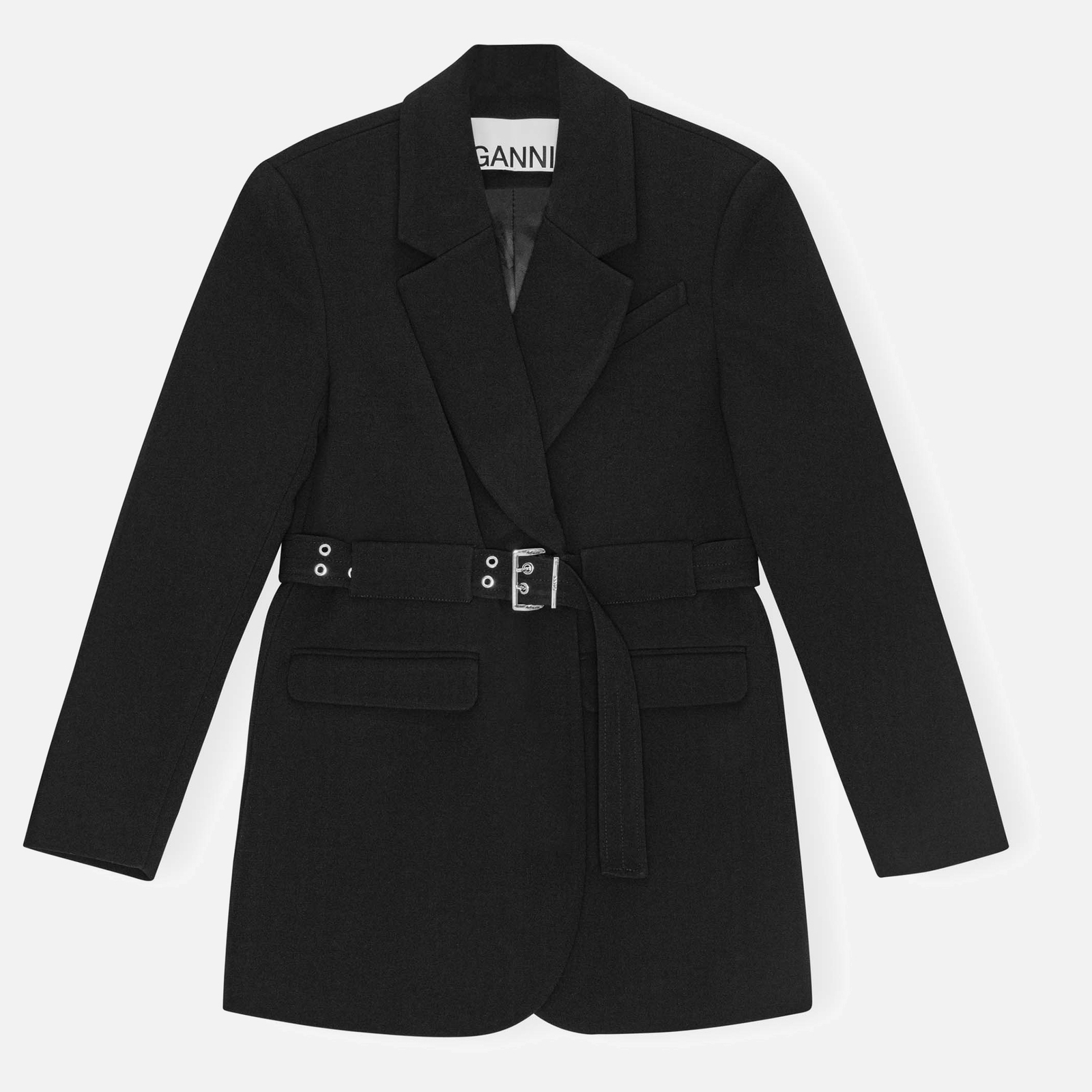 Ganni Bonded Crepe Blazer - EU 42/UK 14