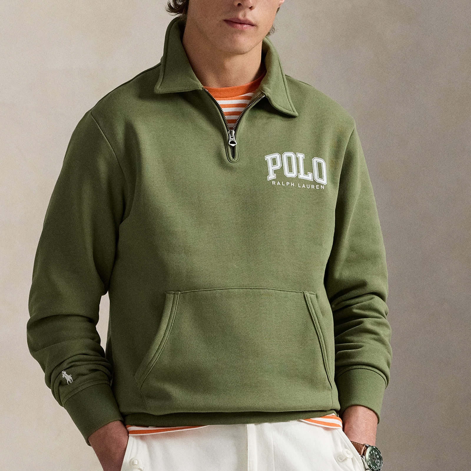 Polo Ralph Lauren Varsity Cotton-Blend Jersey Jumper - XXL