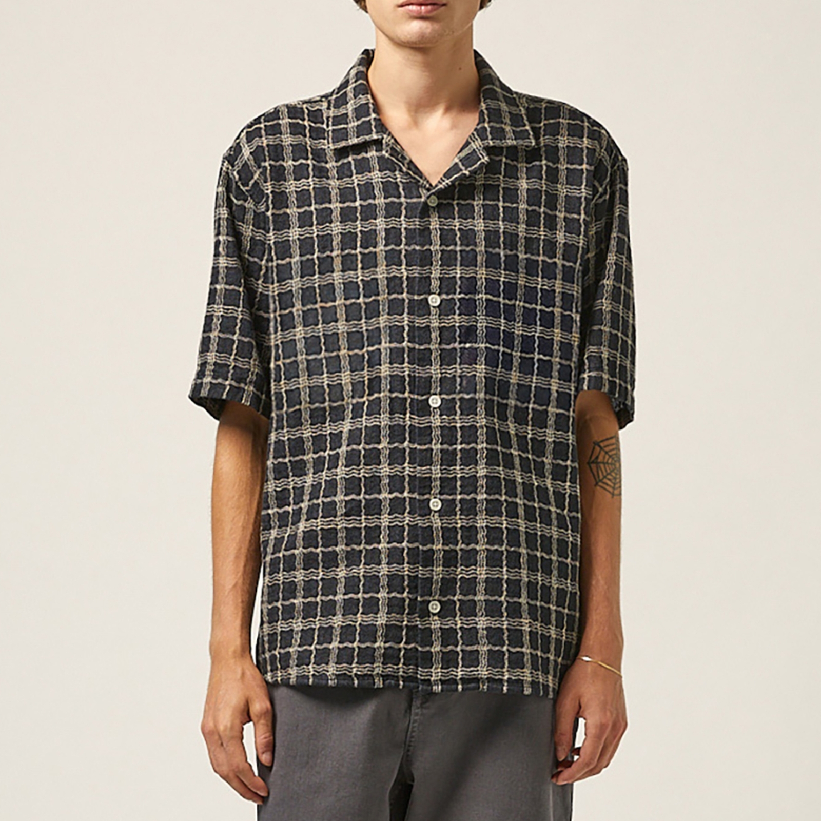 Corridor Wavy Cotton-Blend Shirt - S