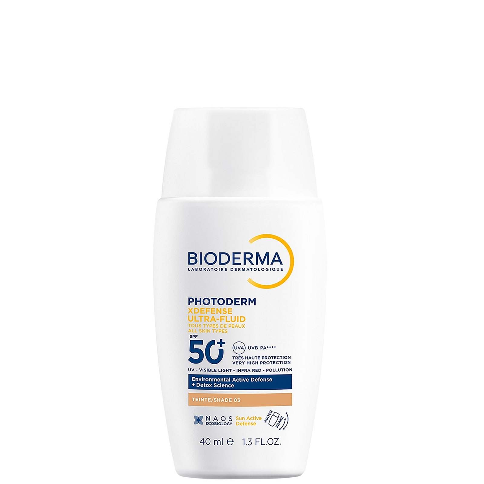 

Bioderma XDefense Ultra Fluid SPF50+| Suncare and Urban Protection 40ml (Various Shades) - Shade 03