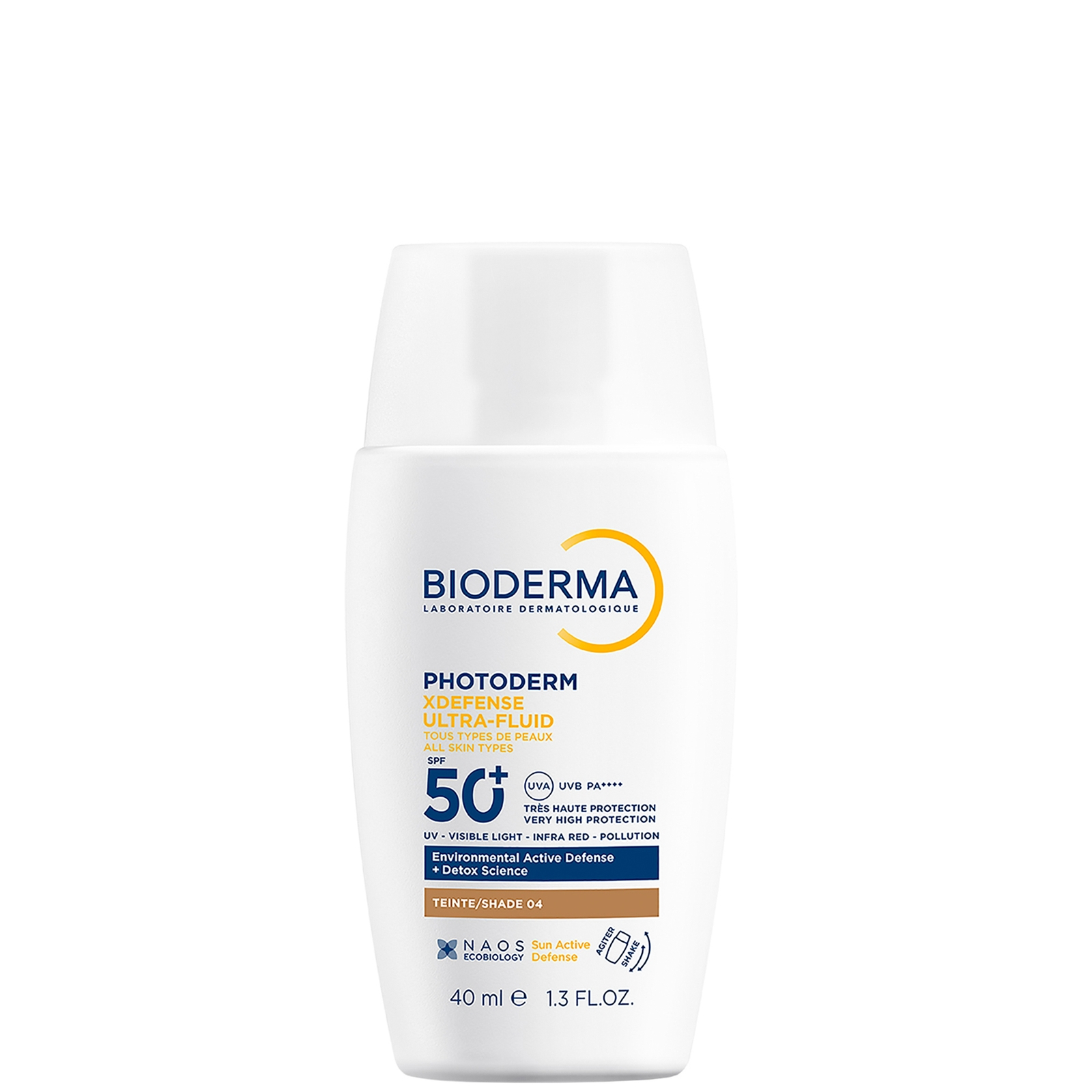 

Bioderma XDefense Ultra Fluid SPF50+| Suncare and Urban Protection 40ml (Various Shades) - Shade 04