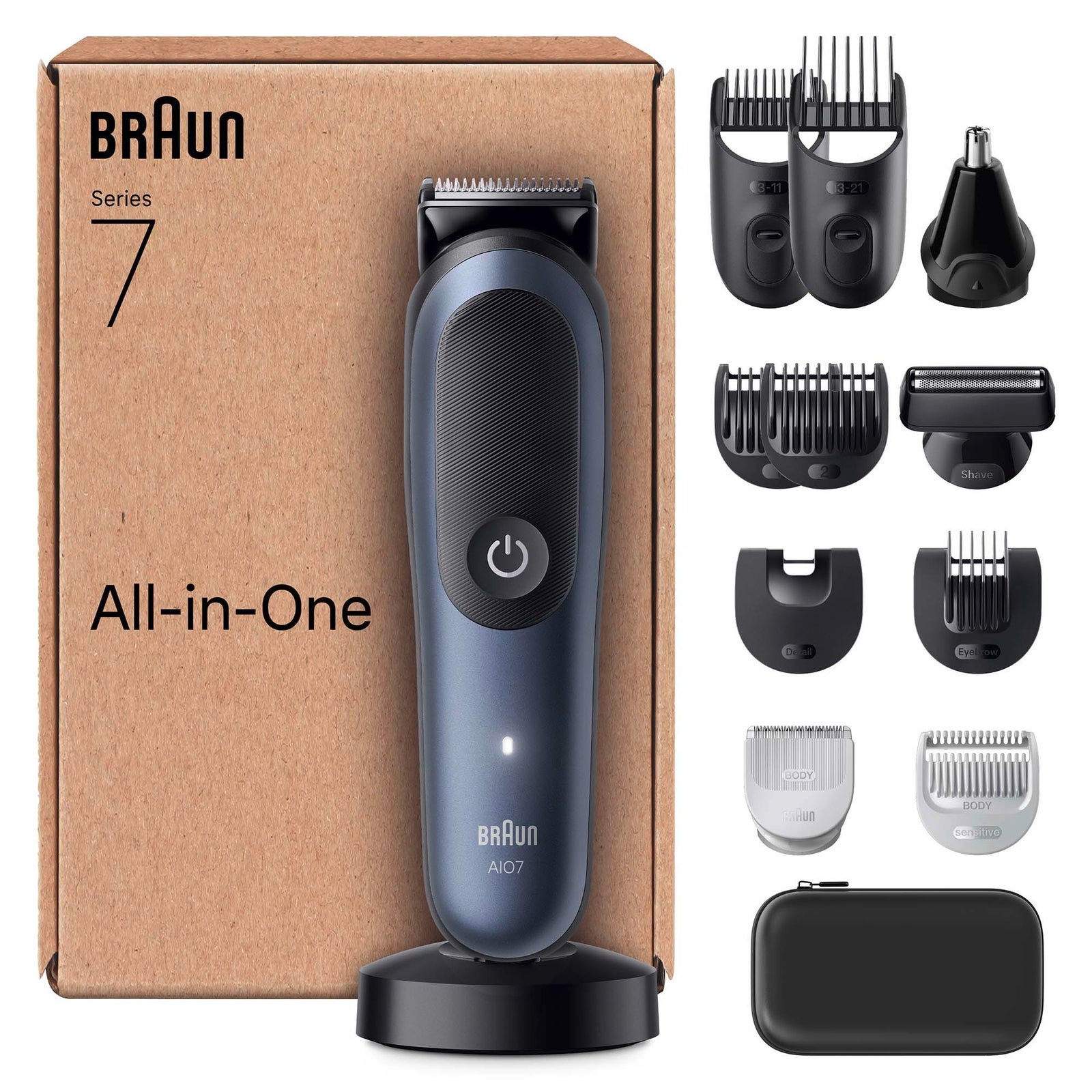 Men's Blue Braun All-In-One Trimmer Style Kit Series Aio7565 Size 7