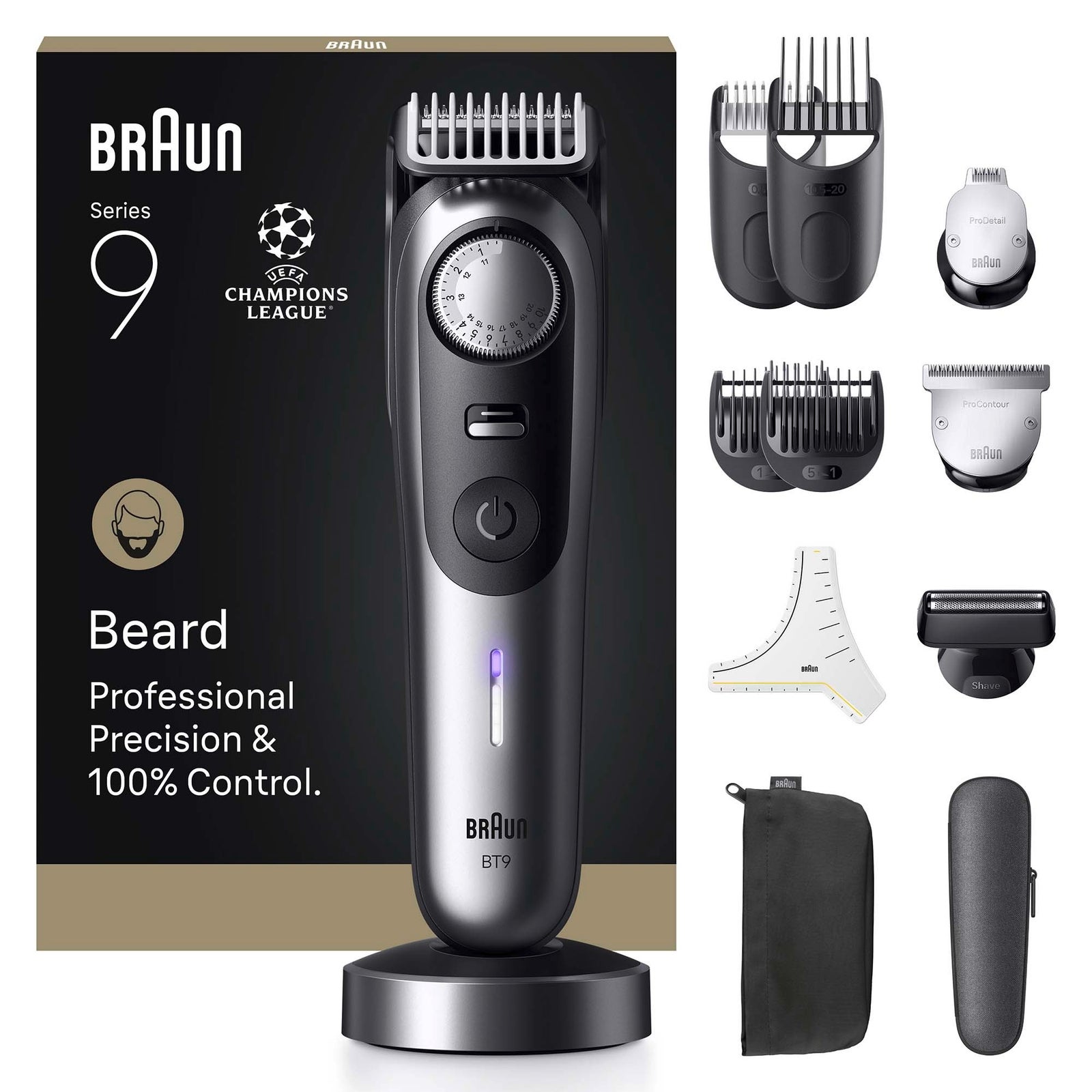Men's Grey Braun Beard Trimmer Series Bt9560 Size 9