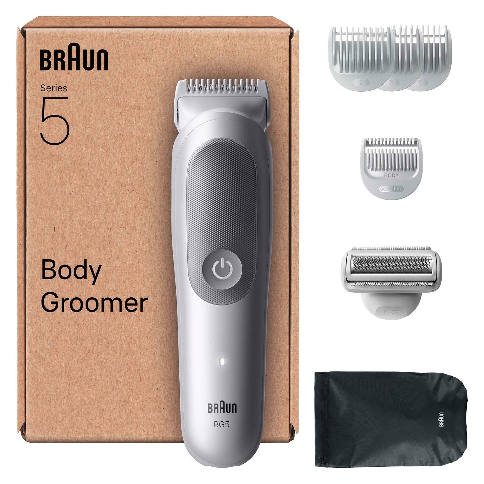 Men's Grey Braun Body Groomer Series Bg5555 Size 5