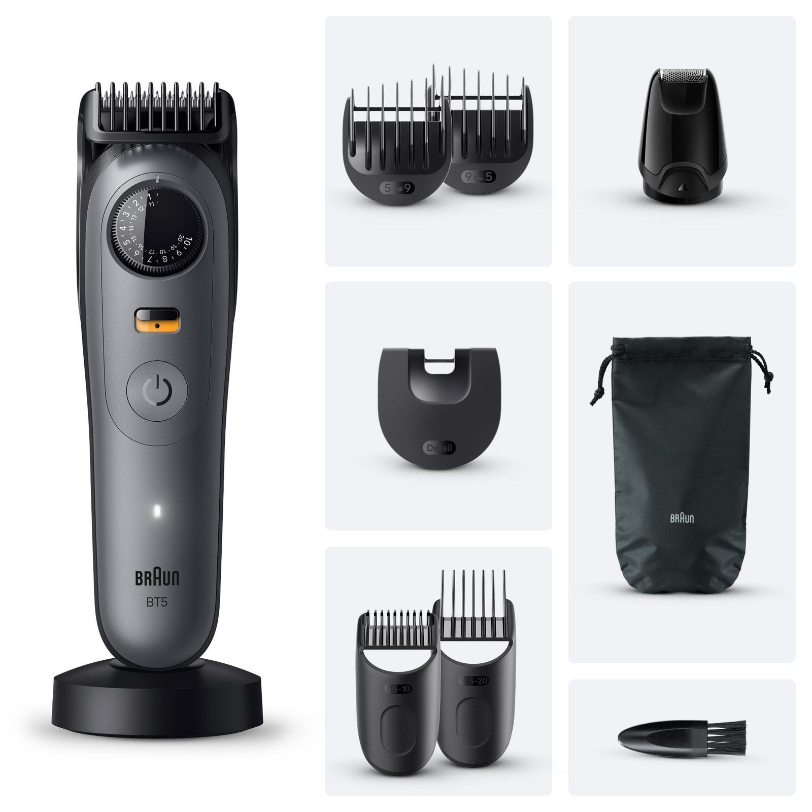 Men's Grey Braun Beard Trimmer Series Bt5565 Size 5