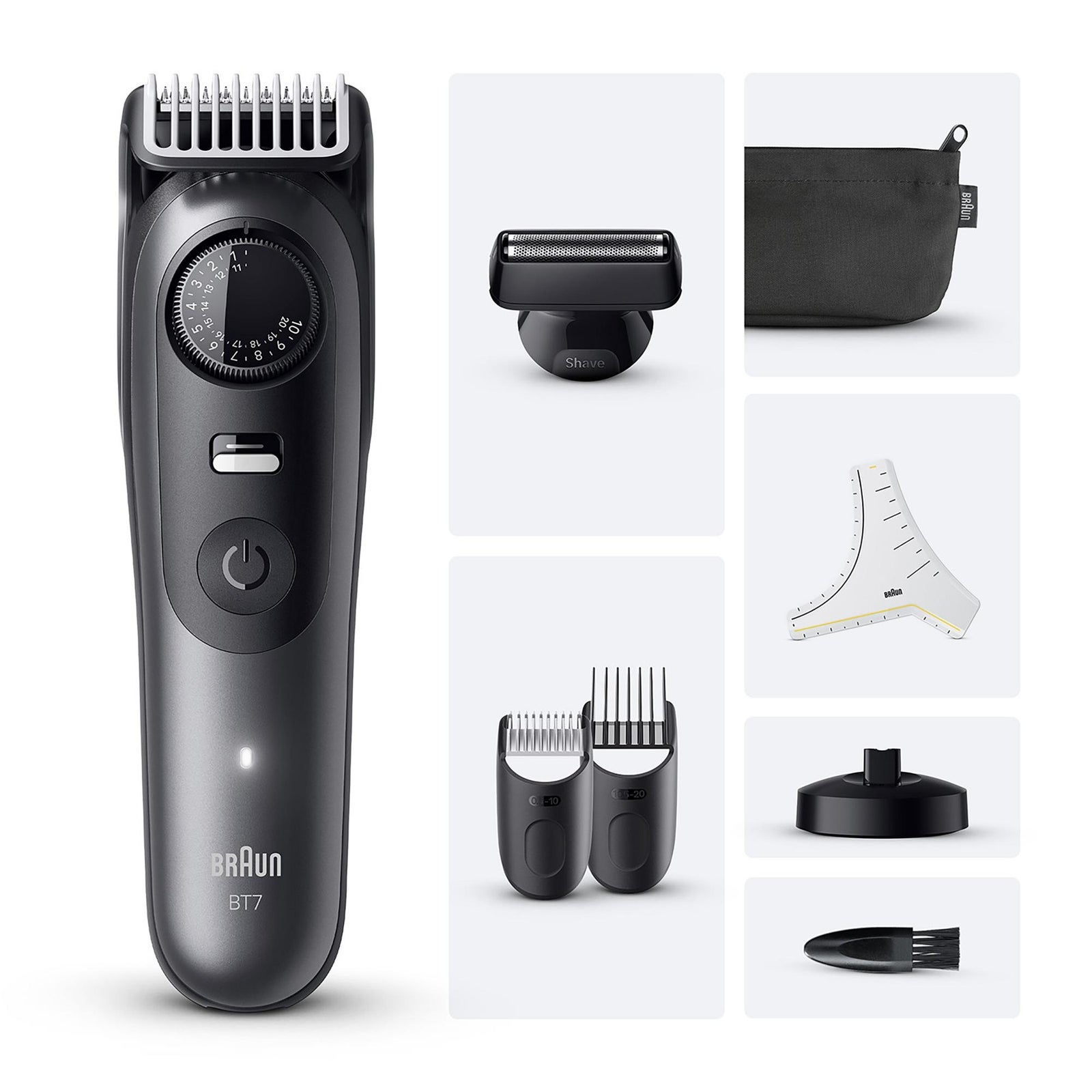 Men's Grey Braun Beard Trimmer Series Bt7525 Size 7