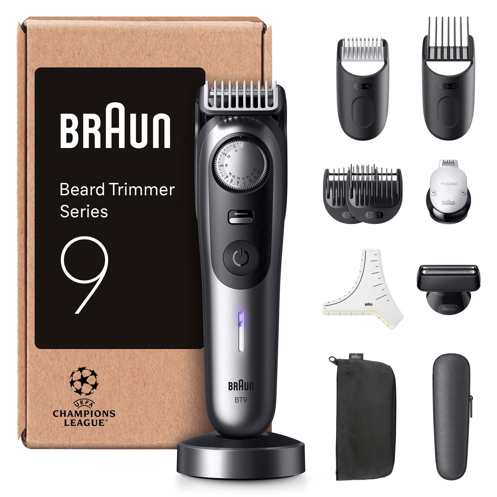 Men's Grey Braun Beard Trimmer Series Bt9545 Size 9