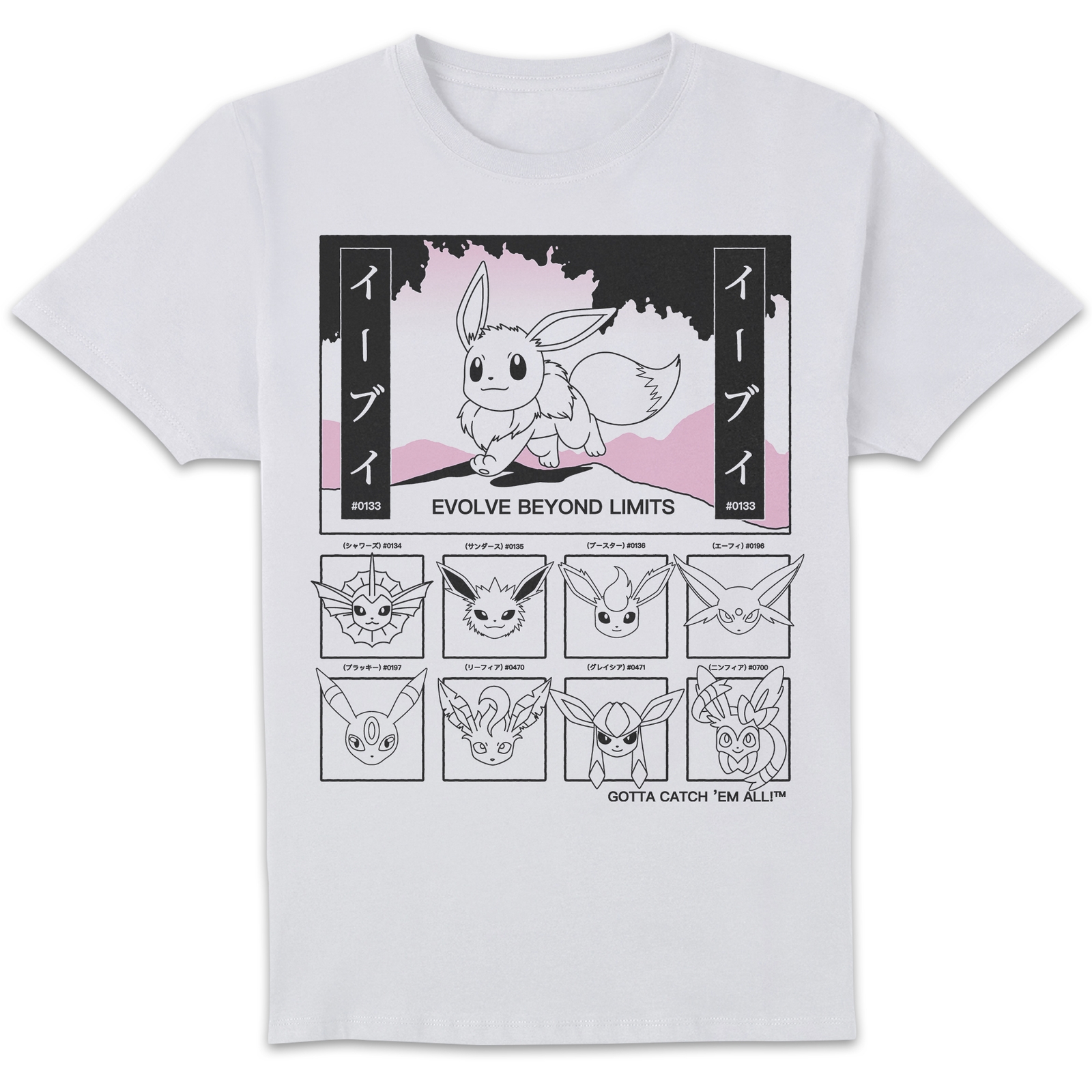 Pokémon Evolve Beyond Limits Unisex T-Shirt - White - 4XL