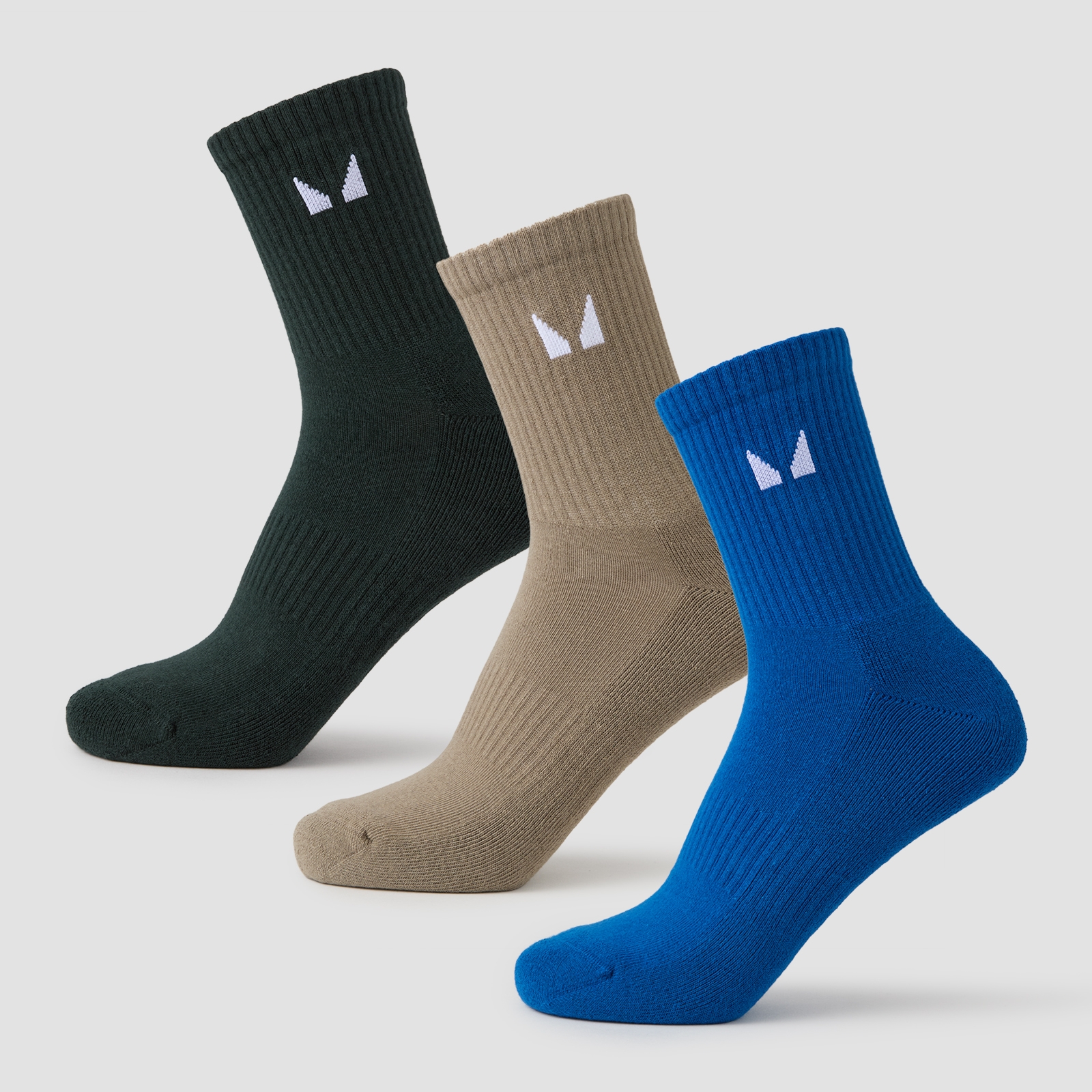 5059883398181 - MP Crew-Socken Unisex (3er Pack) — Erde-Multipack - UK 9-11