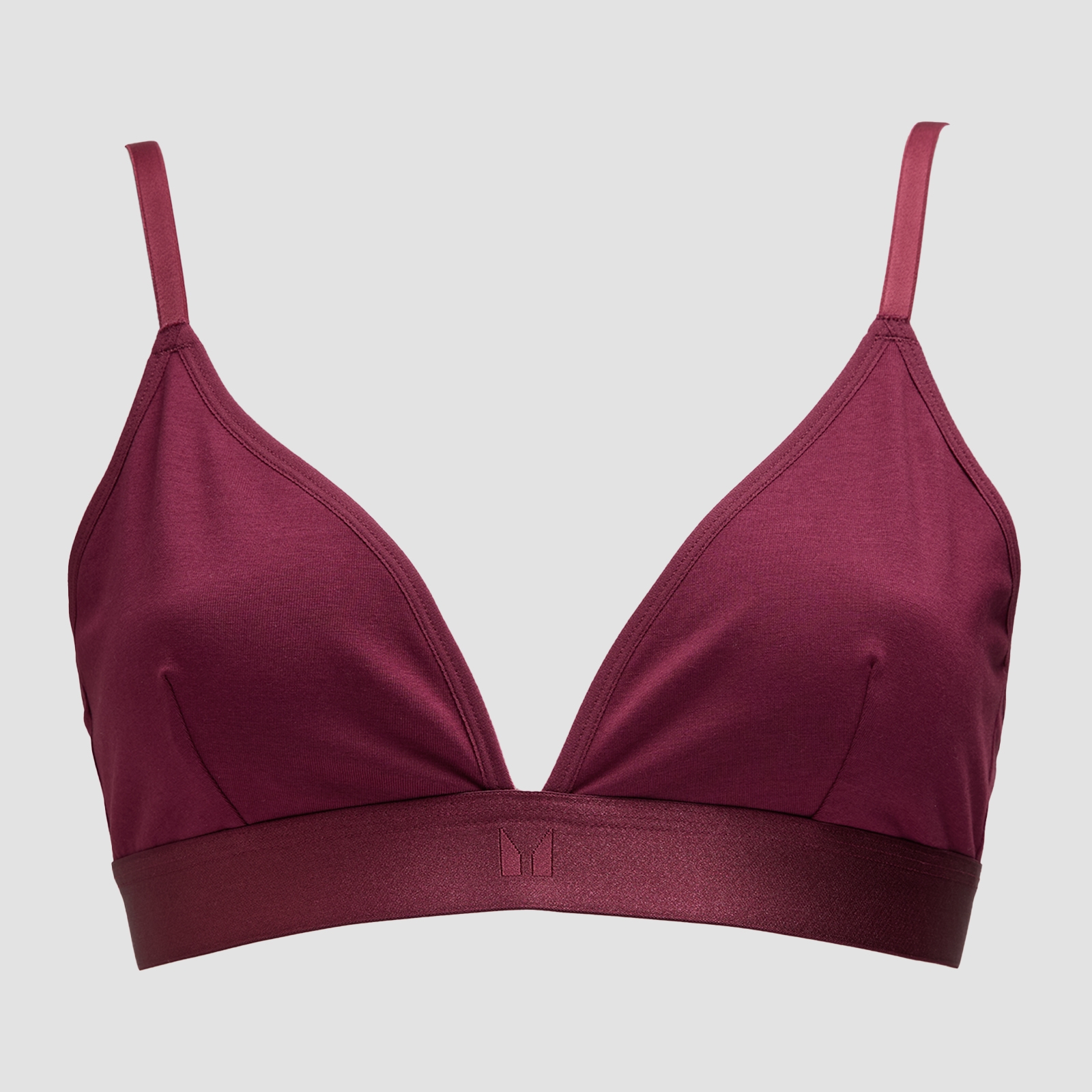 Dámska braletka s véčkovým výstrihom MP – tmavočervená - XS