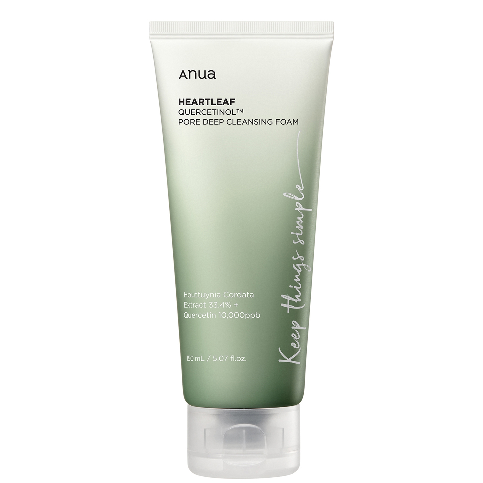 

Anua Heartleaf Quercetinol Pore Deep Cleansing Foam 150ml