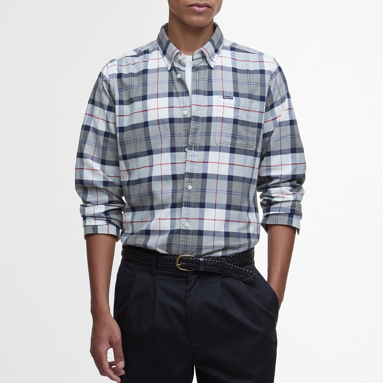 Barbour Lewis Tailored Checked Cotton Shirt - XXL