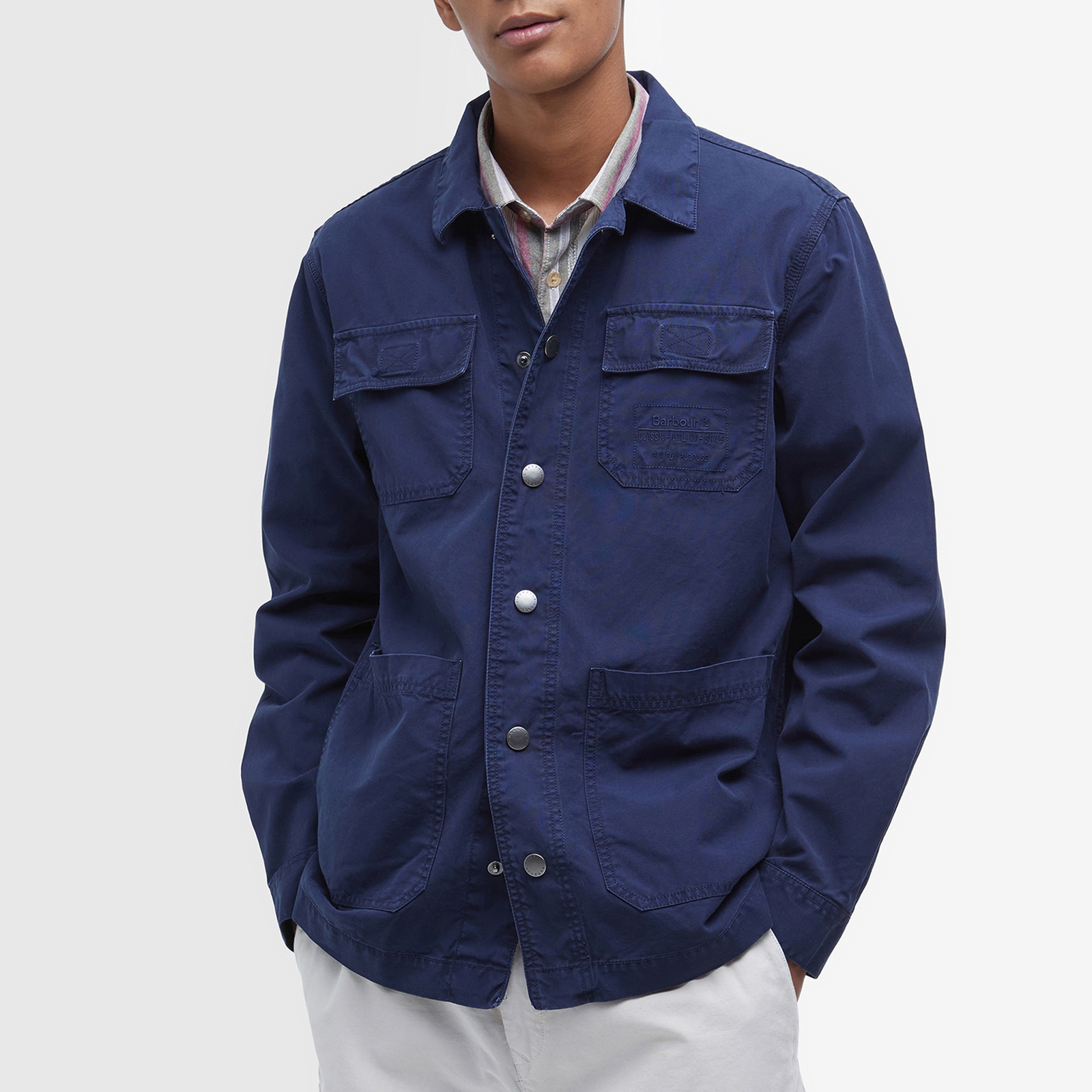 Barbour Grindle Cargo Relaxed Overshirt - S