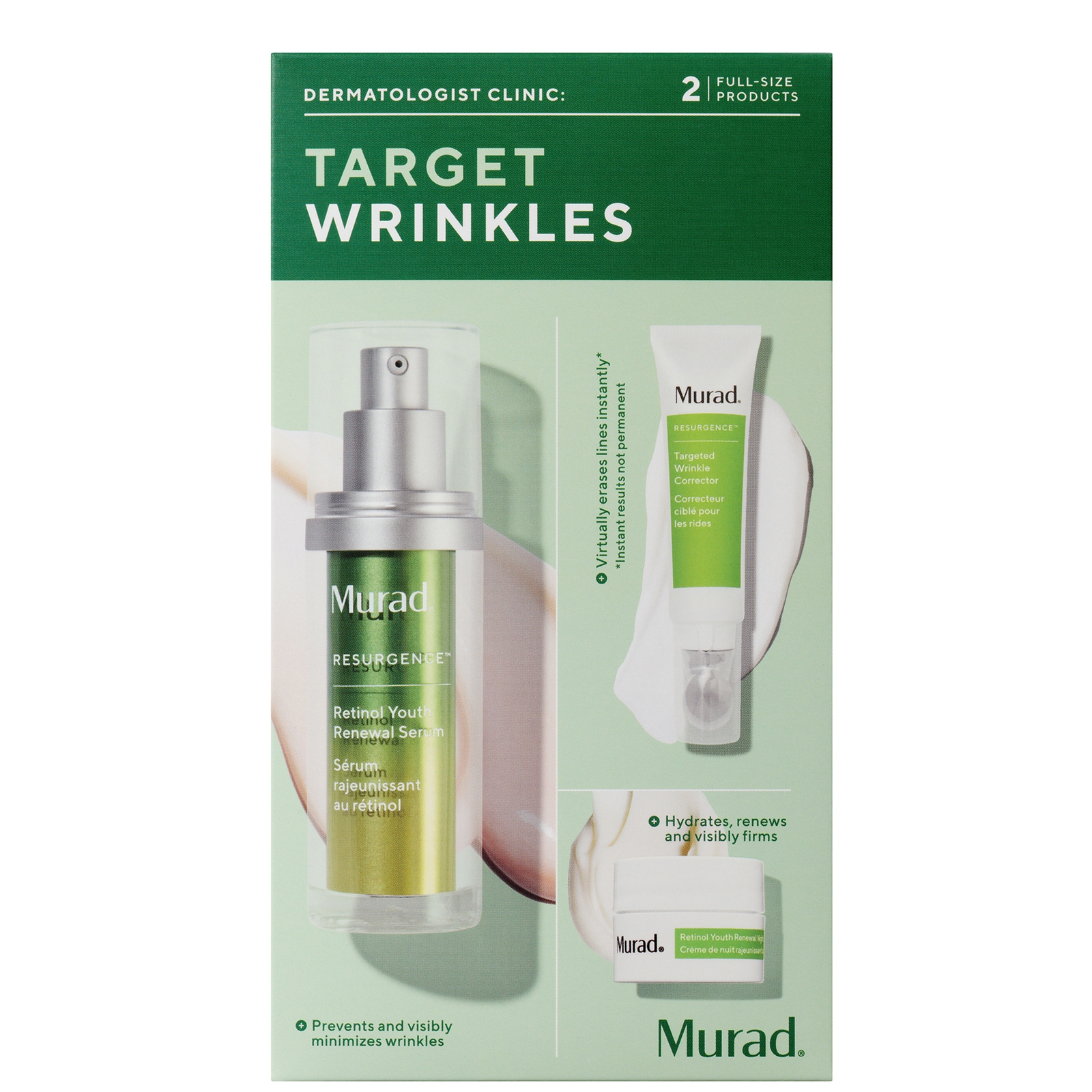 

Murad Derm Clinic: Target Wrinkles Value Set - (Pay for one product and get two extra FREE)