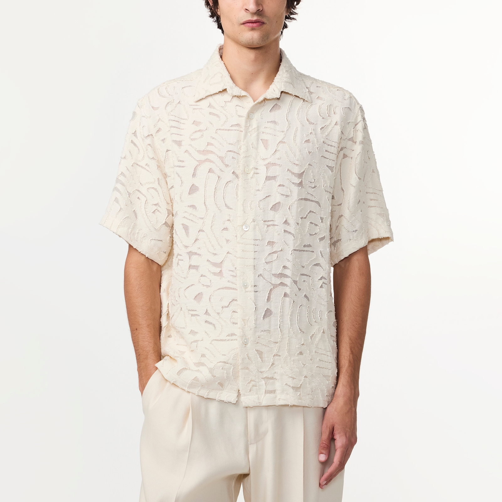 NN.07 Freddy Fil-Coupé Woven Shirt