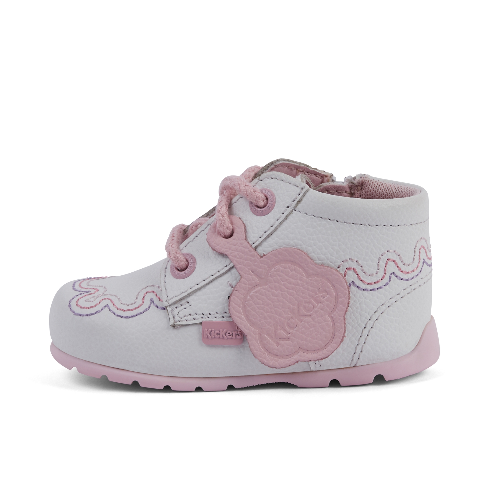 Baby Kick Hi Wave Leather White - 4: