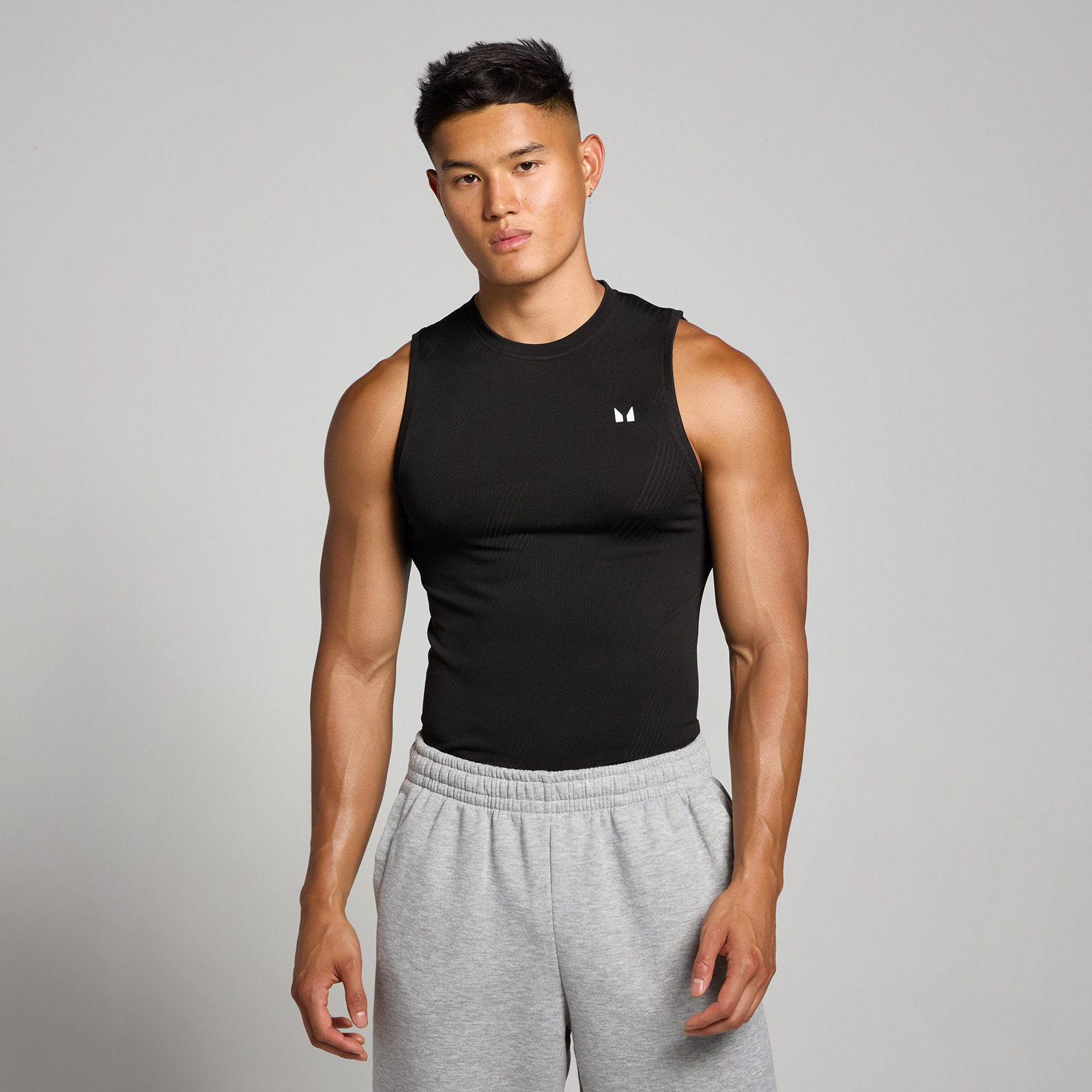 Myprotein UK MyProtein MP Men's Tempo Pillar Graphic Seamless Tank - Black - XXL