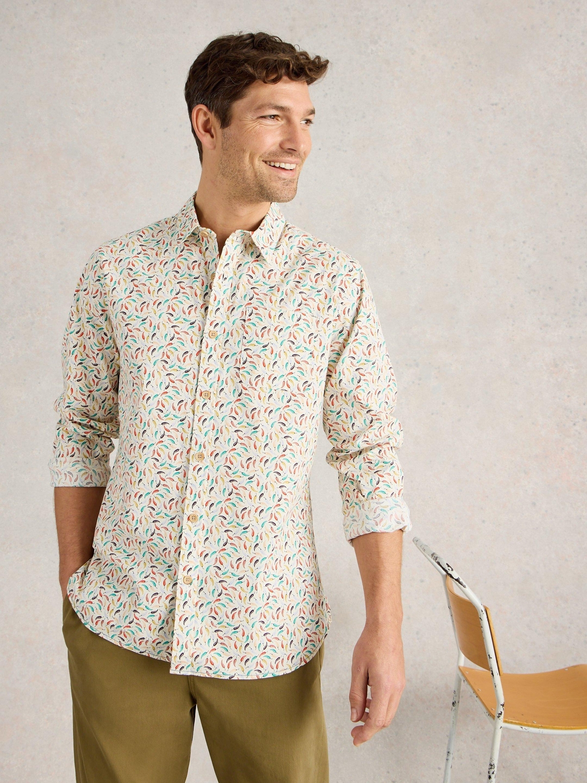 Hemd Salcombe mit Chiliprint - L