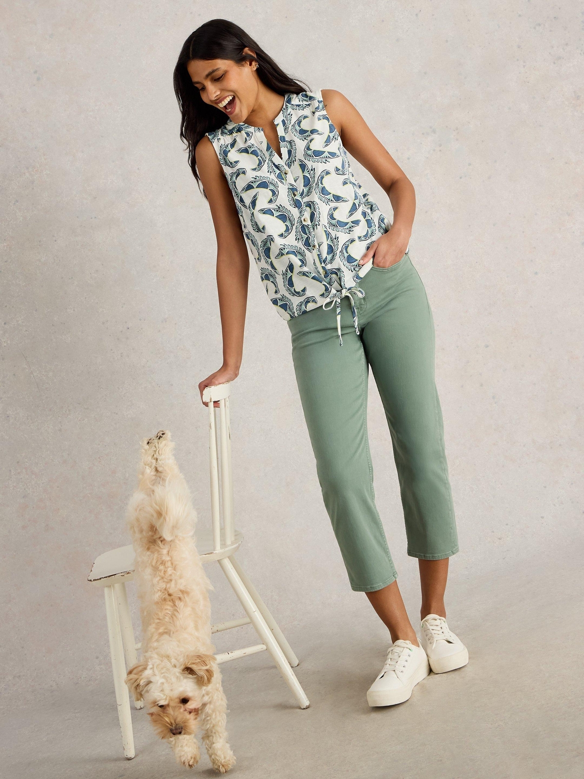 Ärmellose Bluse Tulip - 36