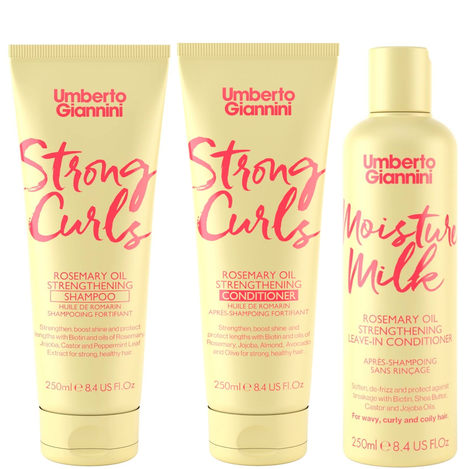 

Umberto Giannini Strong Curls Strengthen & Hydrate Trio